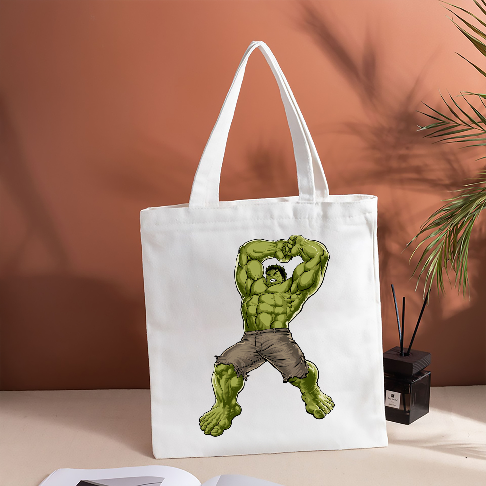 アベンジャーズ The Avengers 縦型キャンバス生地手提げバッグ　トートバッグ