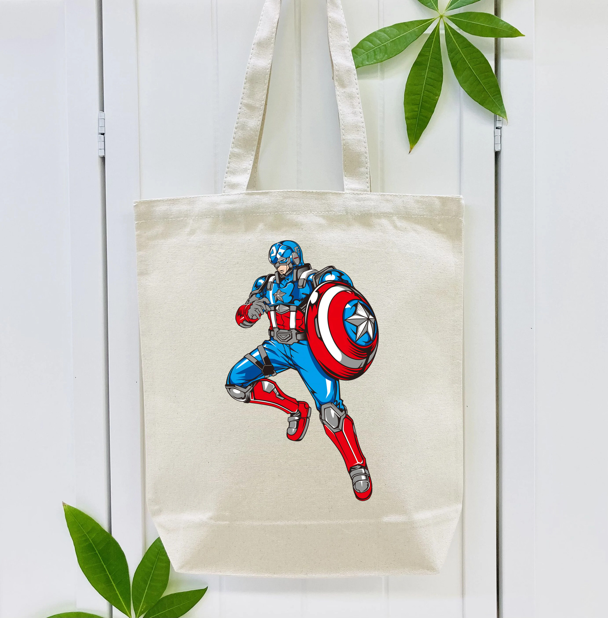アベンジャーズ The Avengers 縦型キャンバス生地手提げバッグ　トートバッグ
