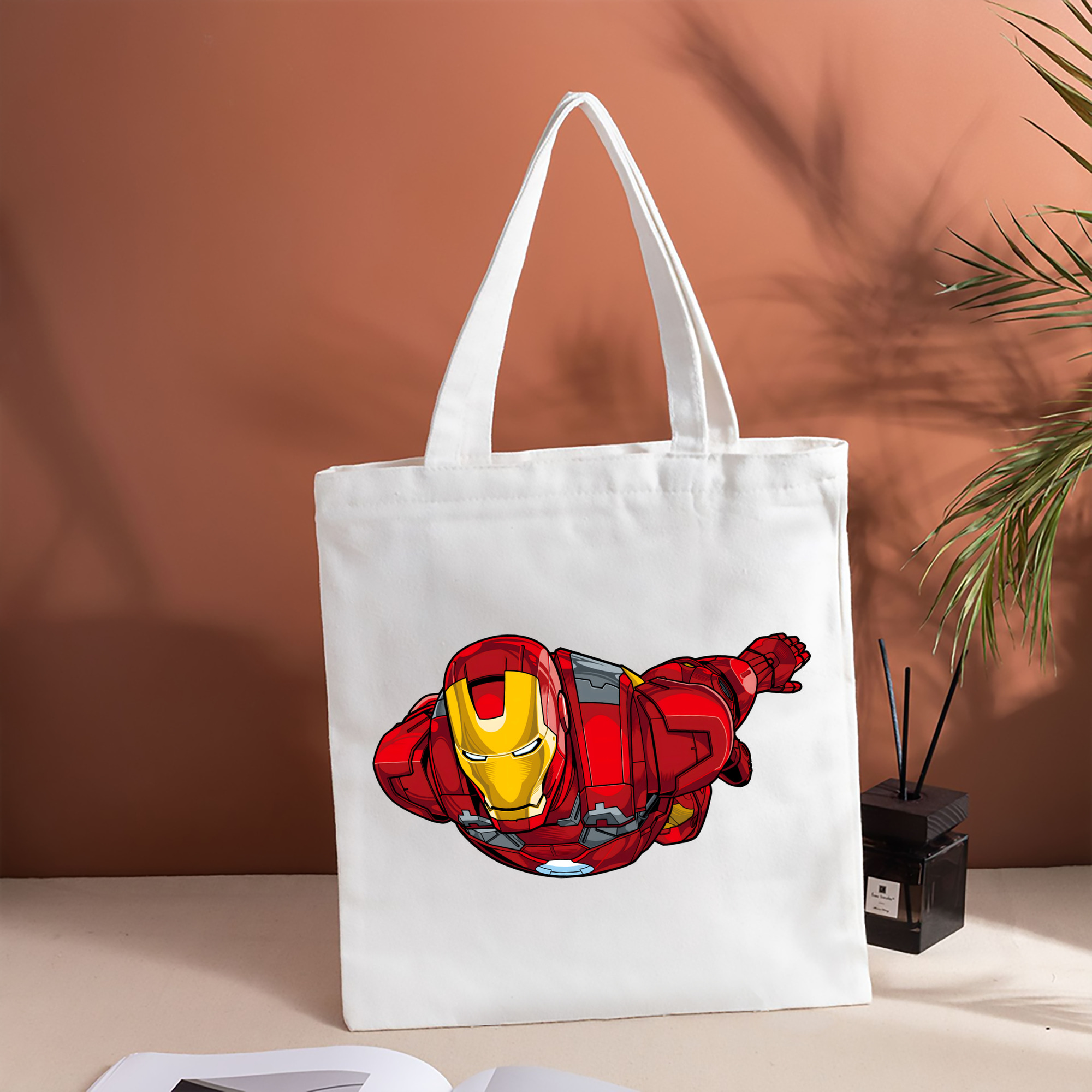 アベンジャーズ The Avengers 縦型キャンバス生地手提げバッグ　トートバッグ