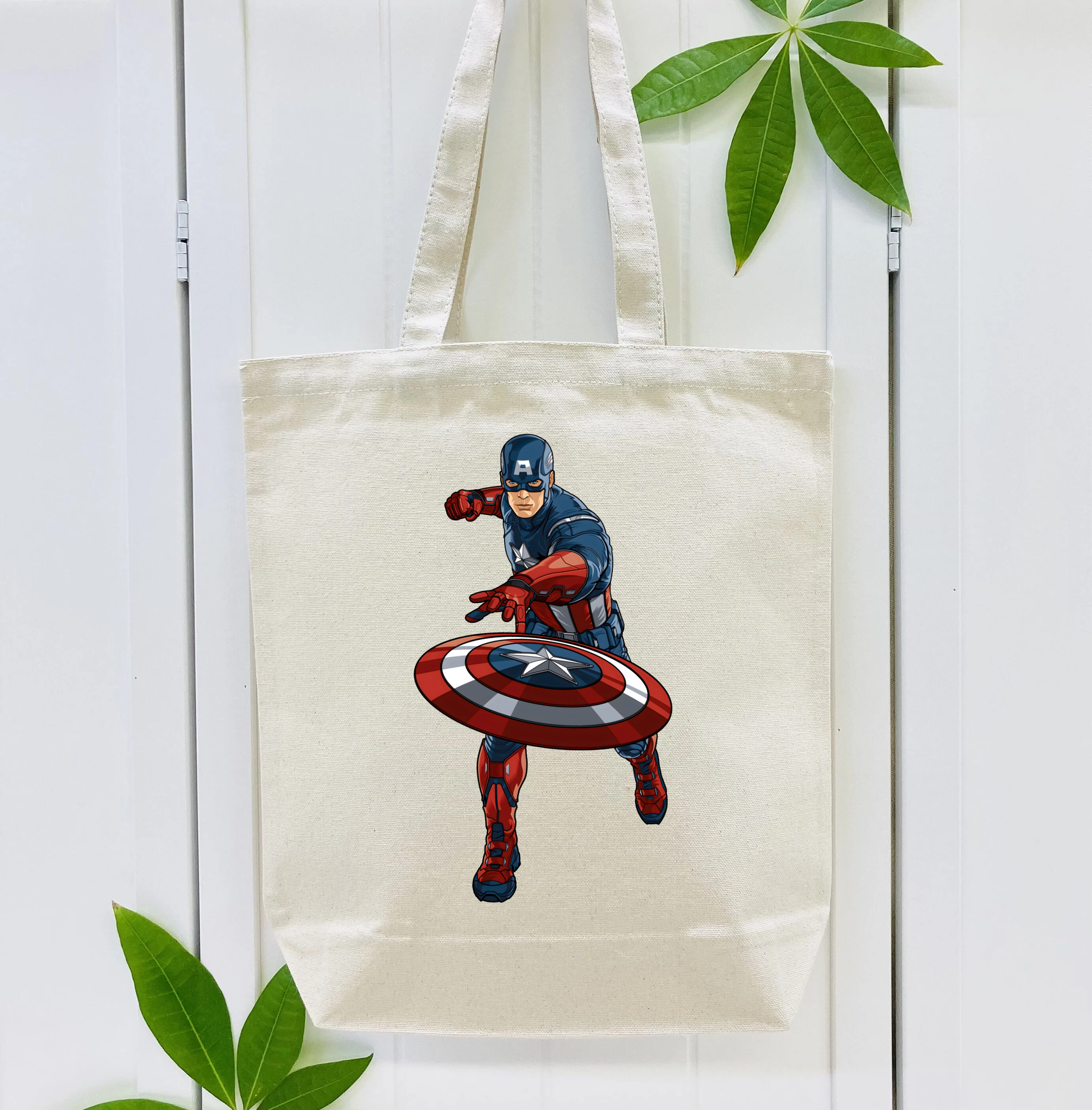 アベンジャーズ The Avengers 縦型キャンバス生地手提げバッグ　トートバッグ
