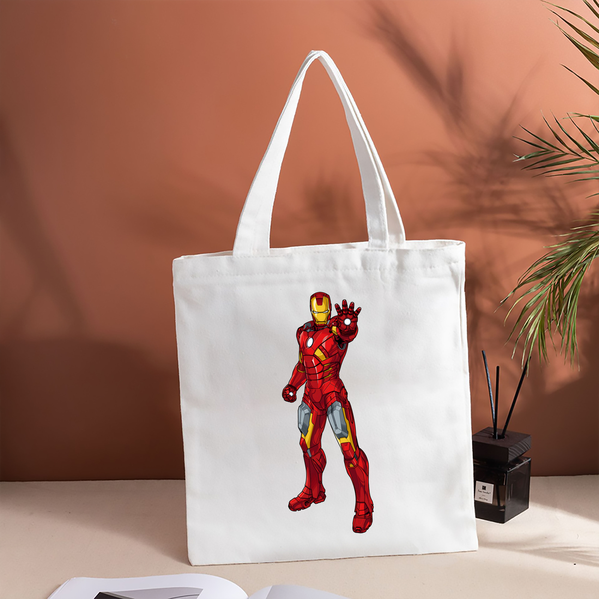 アベンジャーズ The Avengers 縦型キャンバス生地手提げバッグ　トートバッグ