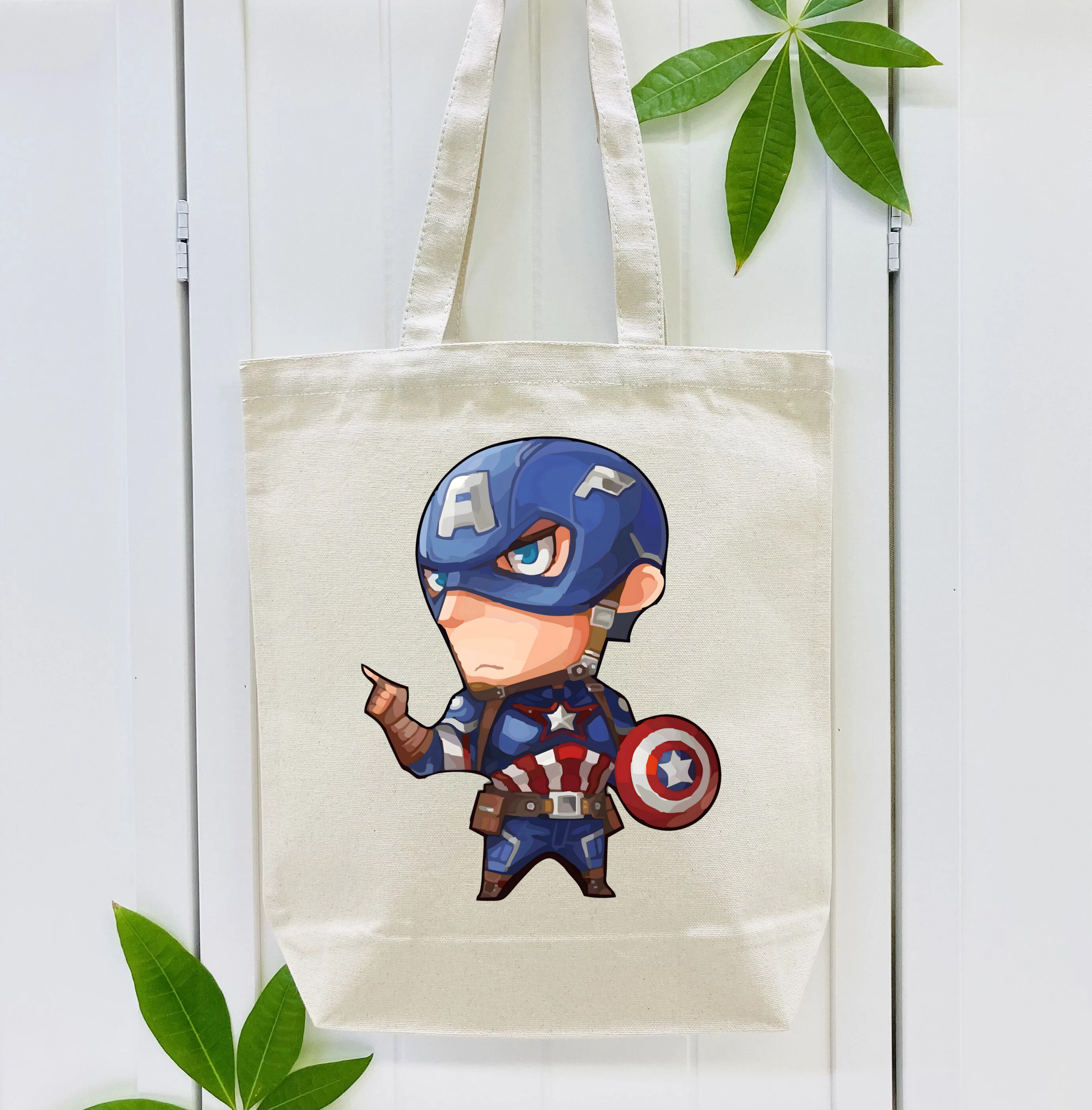 アベンジャーズ The Avengers 縦型キャンバス生地手提げバッグ　トートバッグ