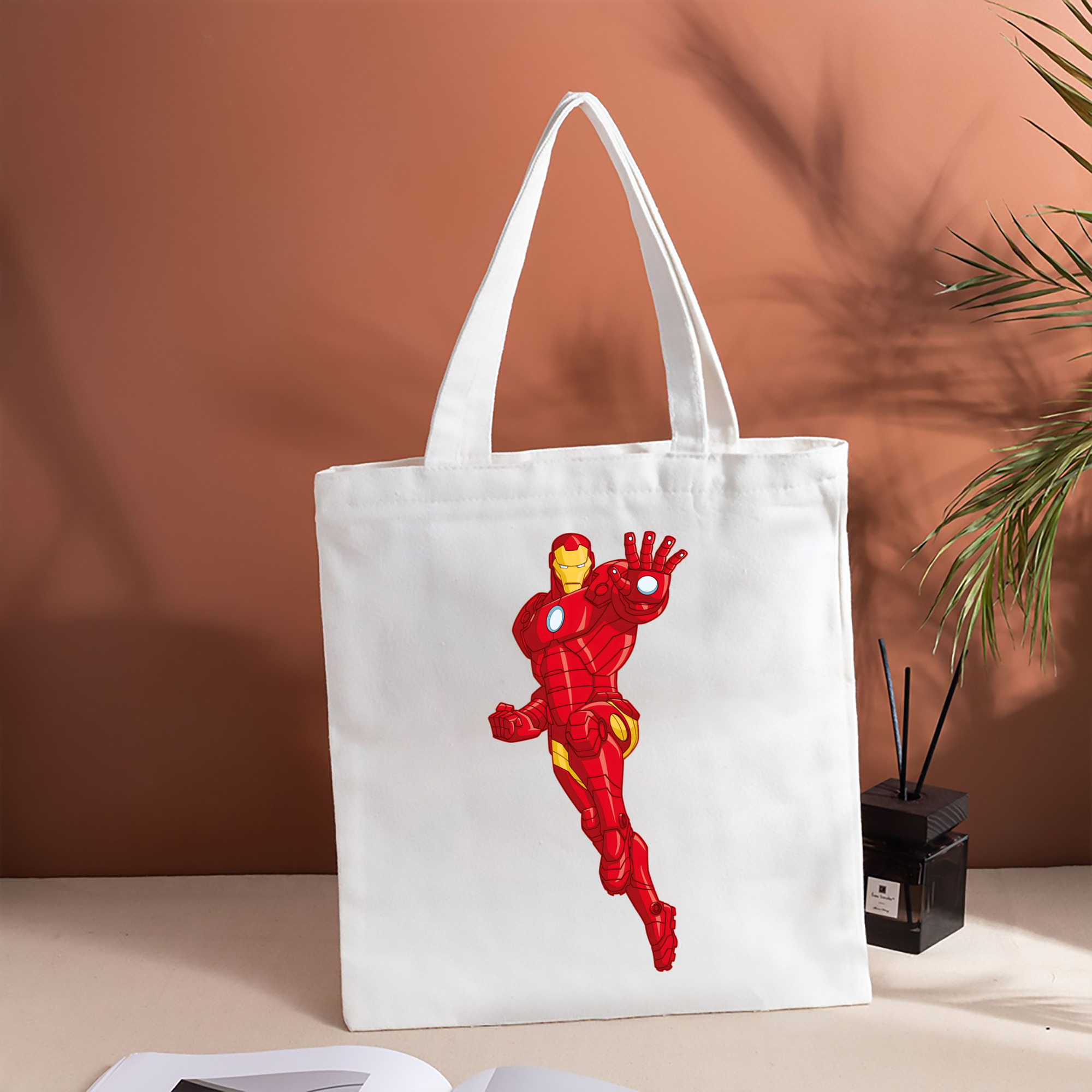 アベンジャーズ The Avengers 縦型キャンバス生地手提げバッグ　トートバッグ