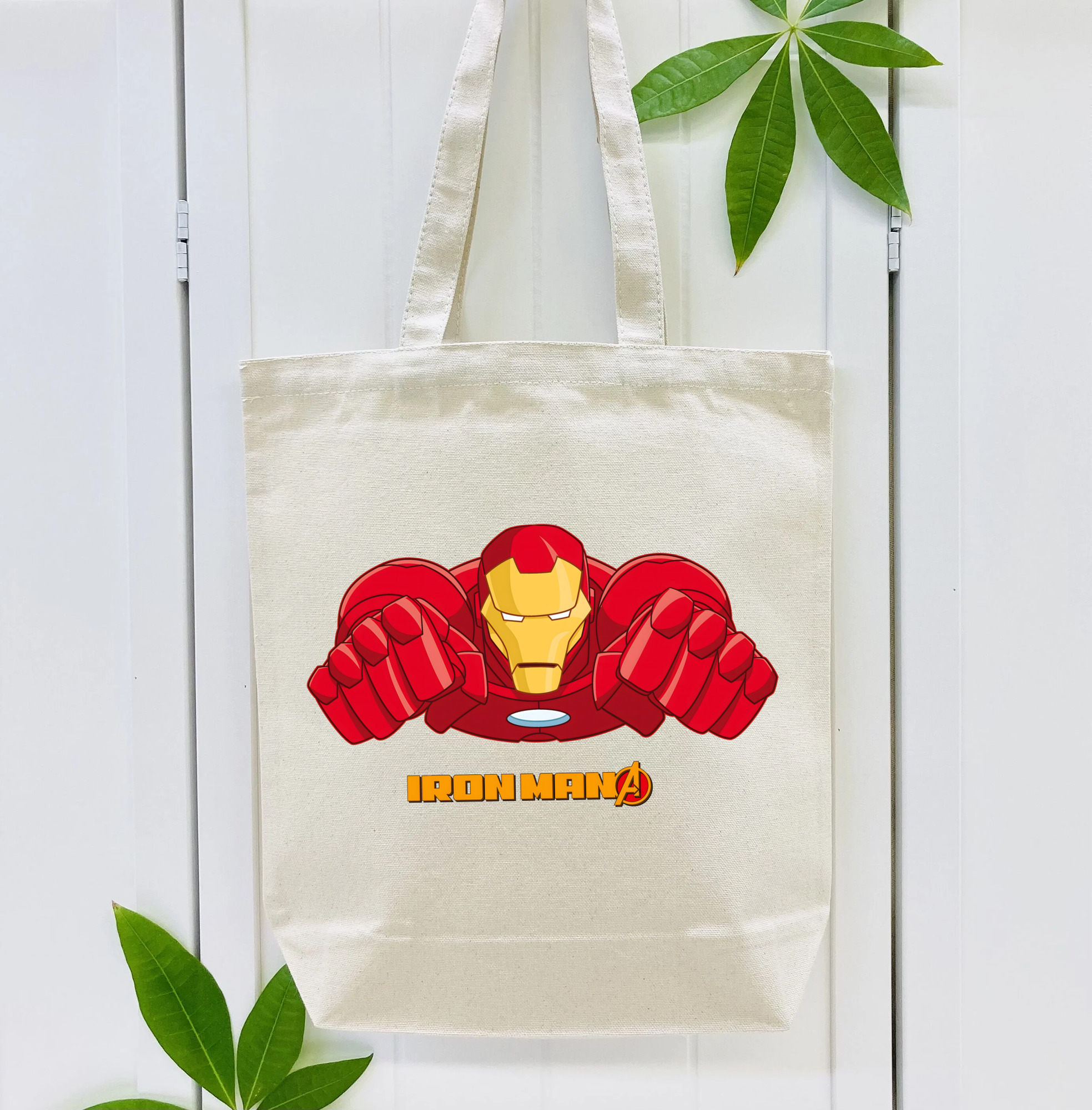 アベンジャーズ The Avengers 縦型キャンバス生地手提げバッグ　トートバッグ