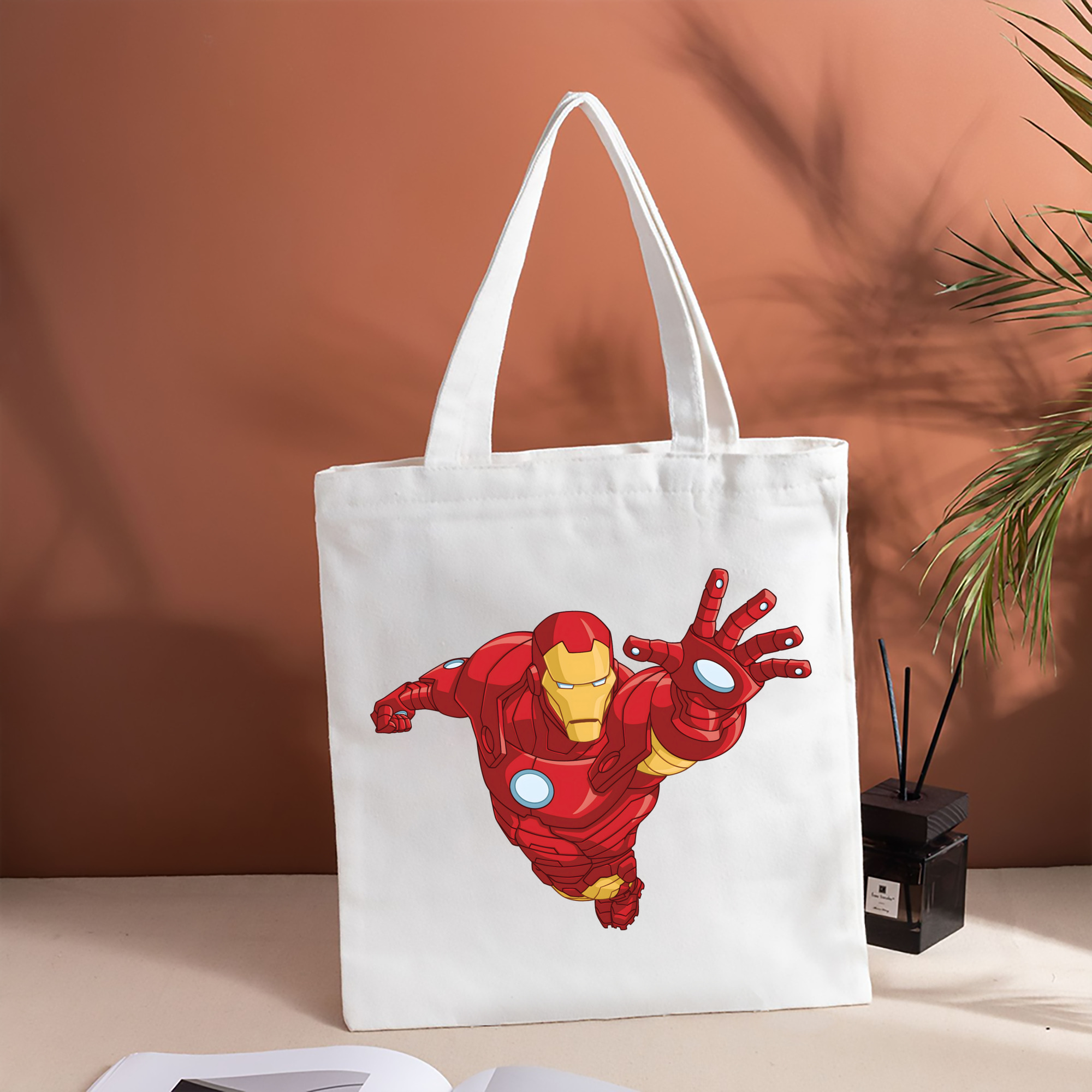 アベンジャーズ The Avengers 縦型キャンバス生地手提げバッグ　トートバッグ