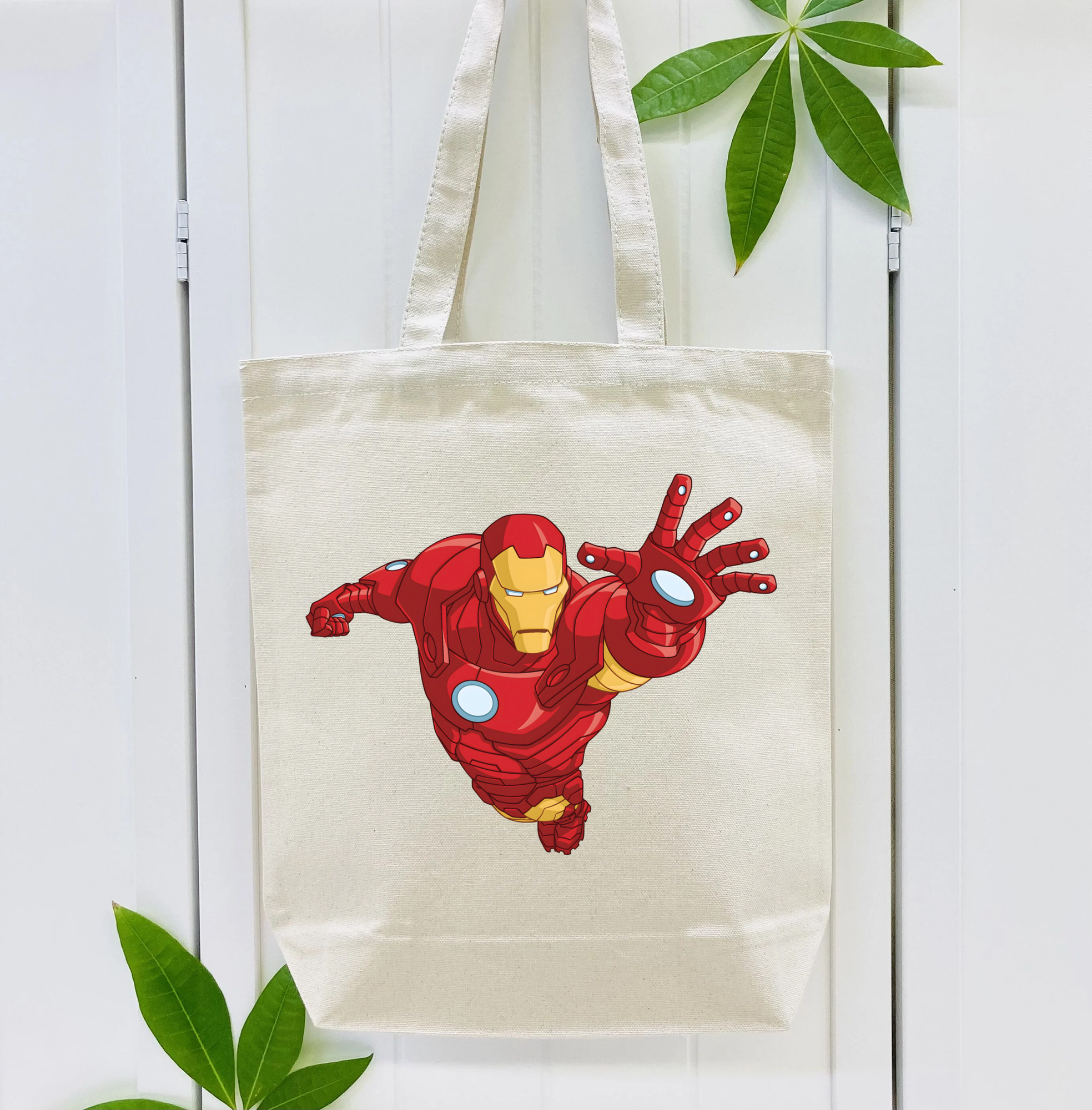 アベンジャーズ The Avengers 縦型キャンバス生地手提げバッグ　トートバッグ