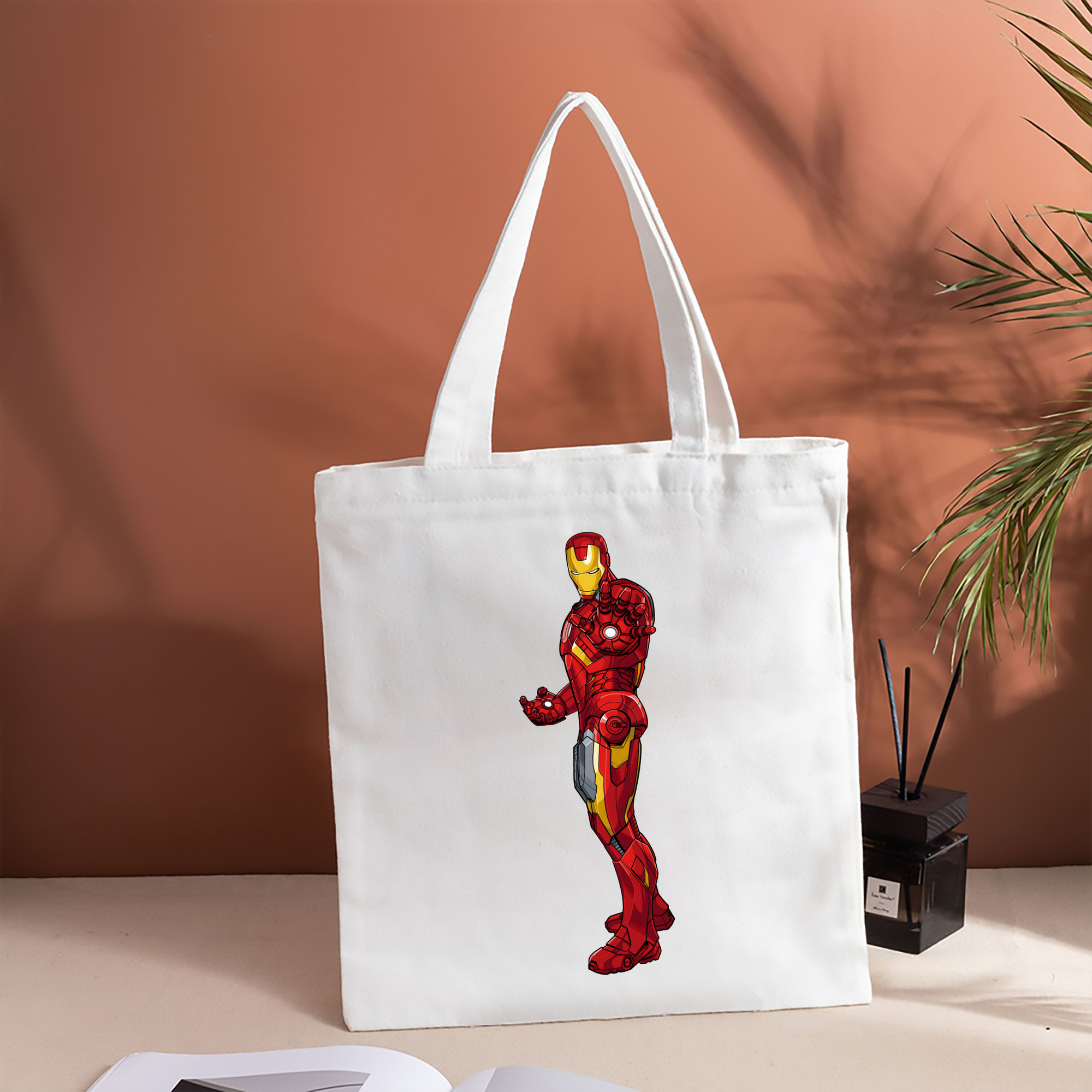 アベンジャーズ The Avengers 縦型キャンバス生地手提げバッグ　トートバッグ