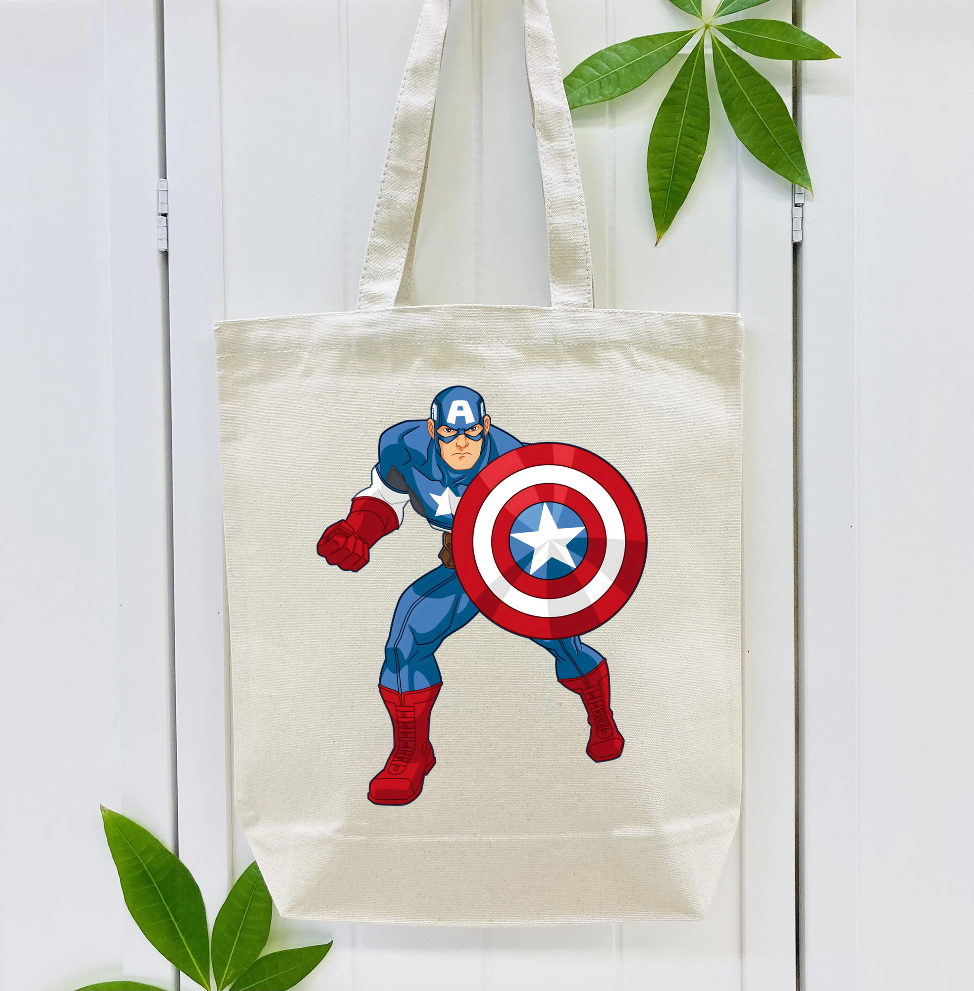 アベンジャーズ The Avengers 縦型キャンバス生地手提げバッグ　トートバッグ