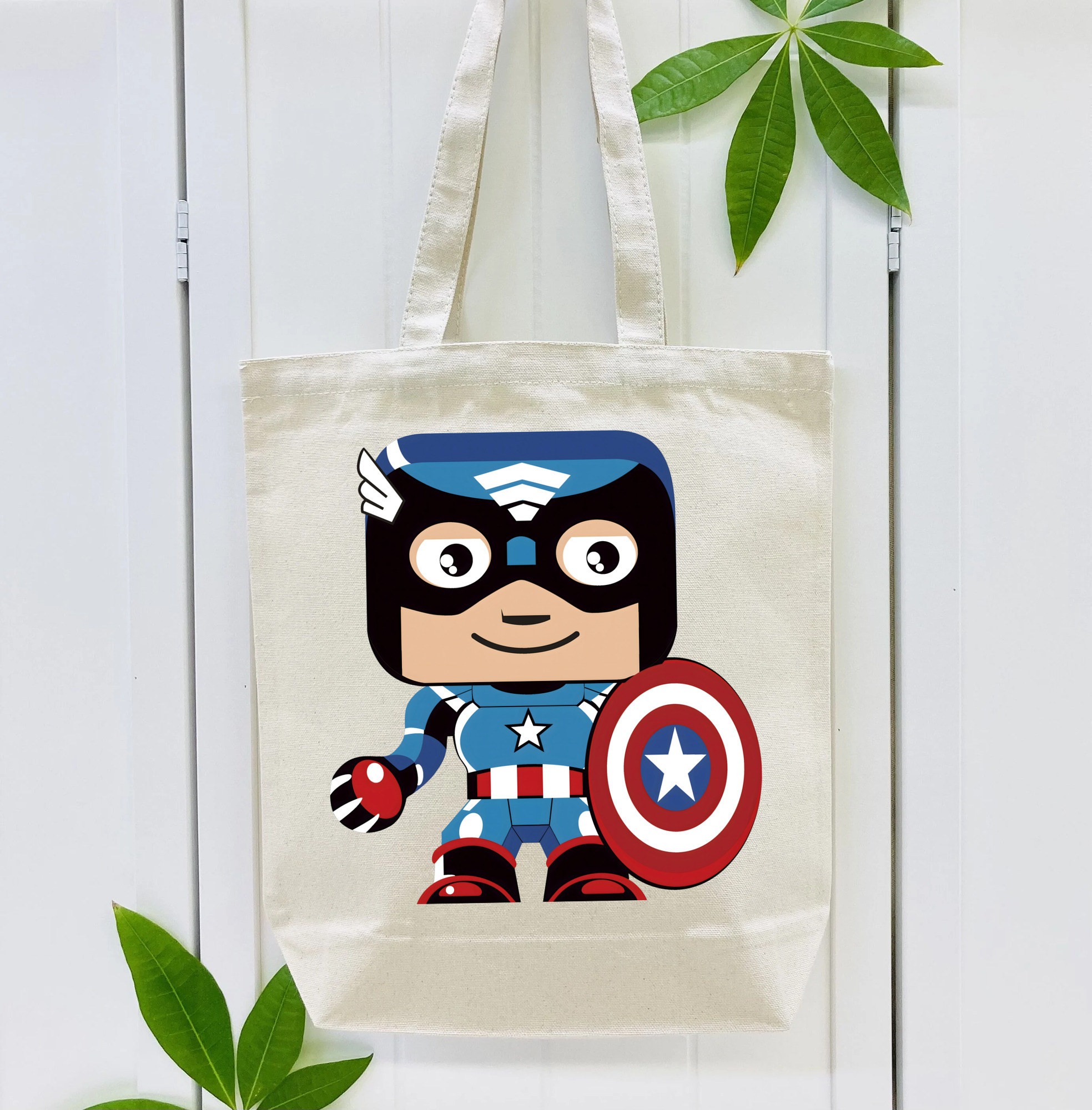 アベンジャーズ The Avengers 縦型キャンバス生地手提げバッグ　トートバッグ