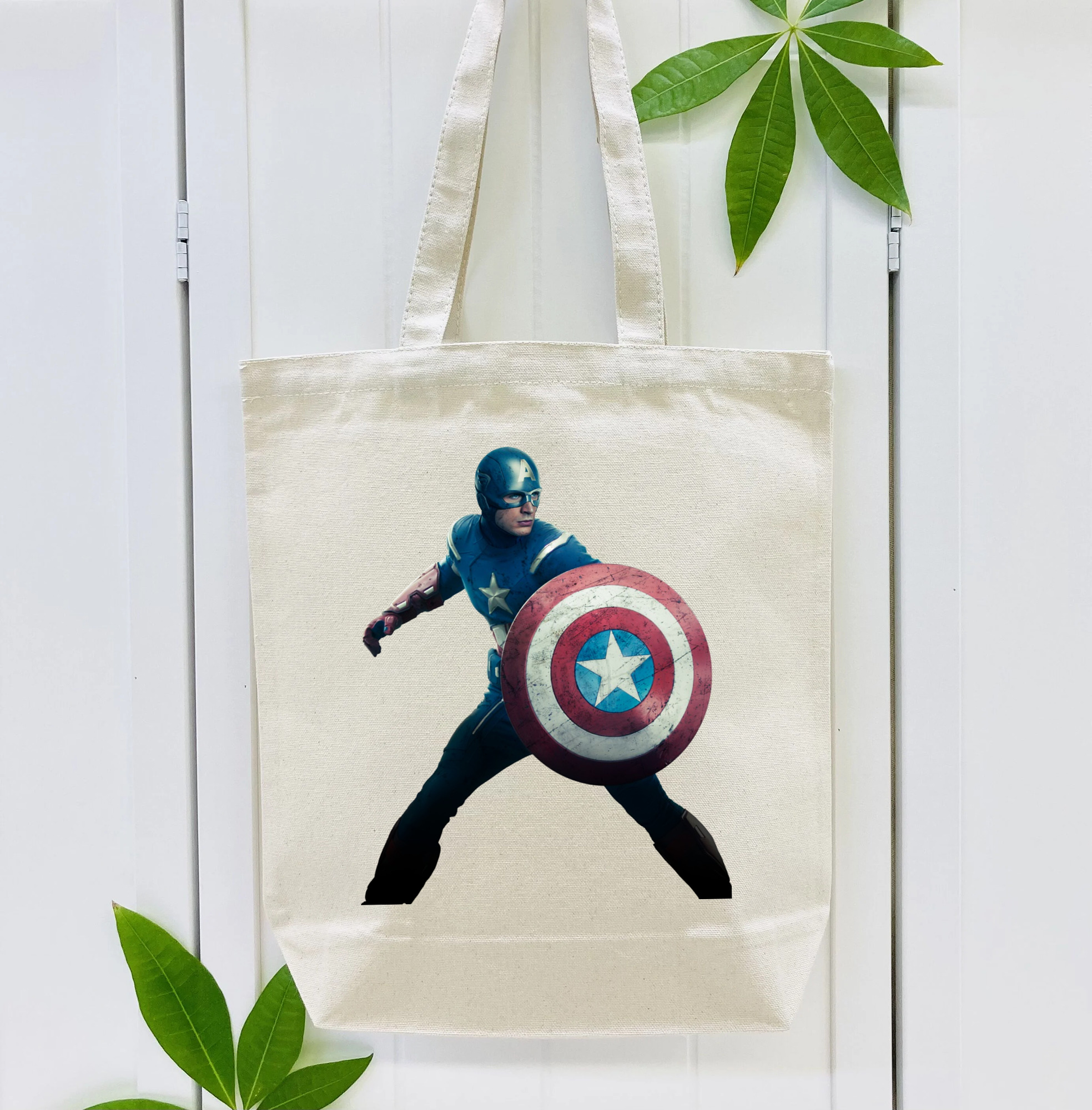 アベンジャーズ The Avengers 縦型キャンバス生地手提げバッグ　トートバッグ