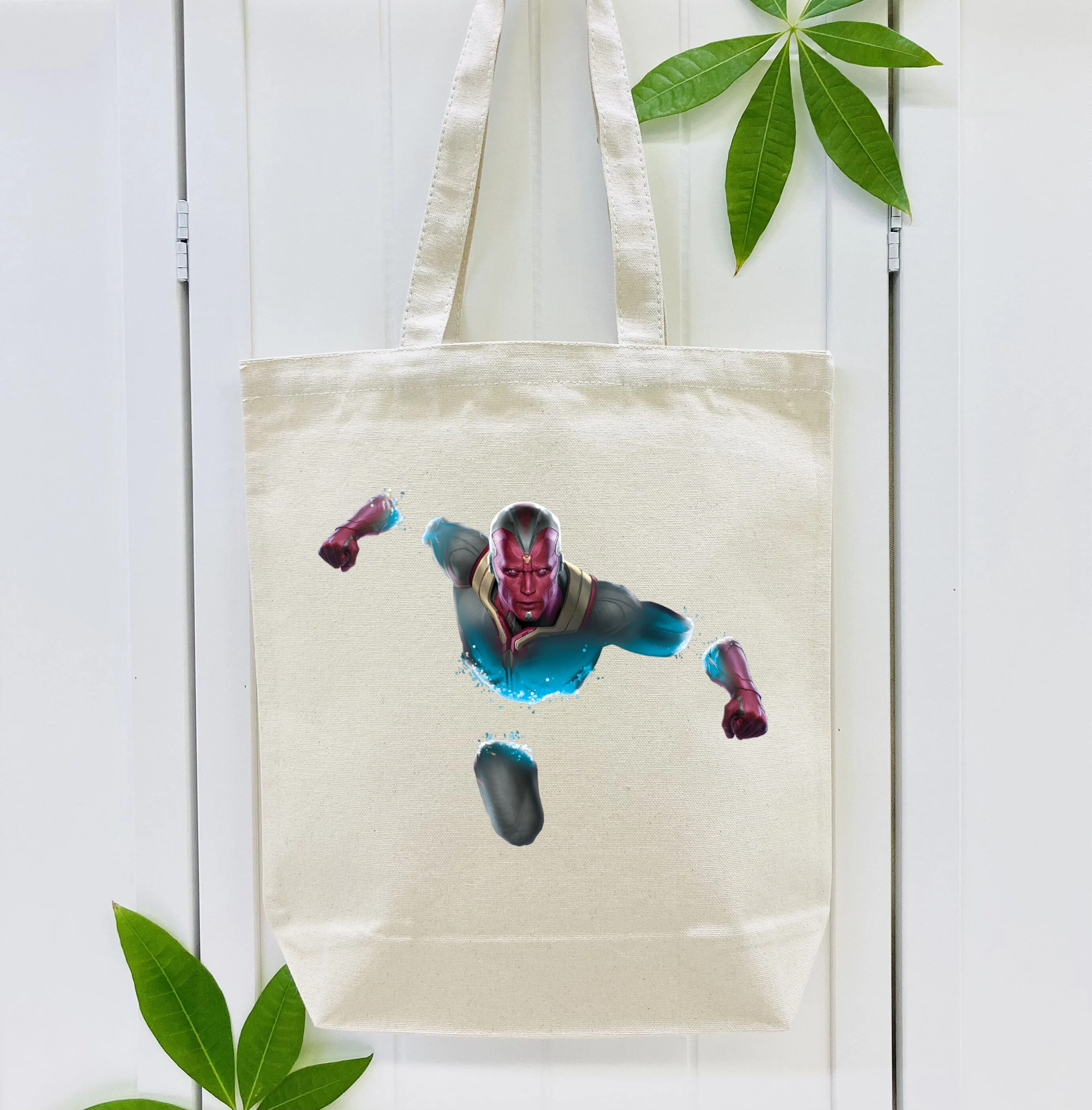 アベンジャーズ The Avengers 縦型キャンバス生地手提げバッグ　トートバッグ