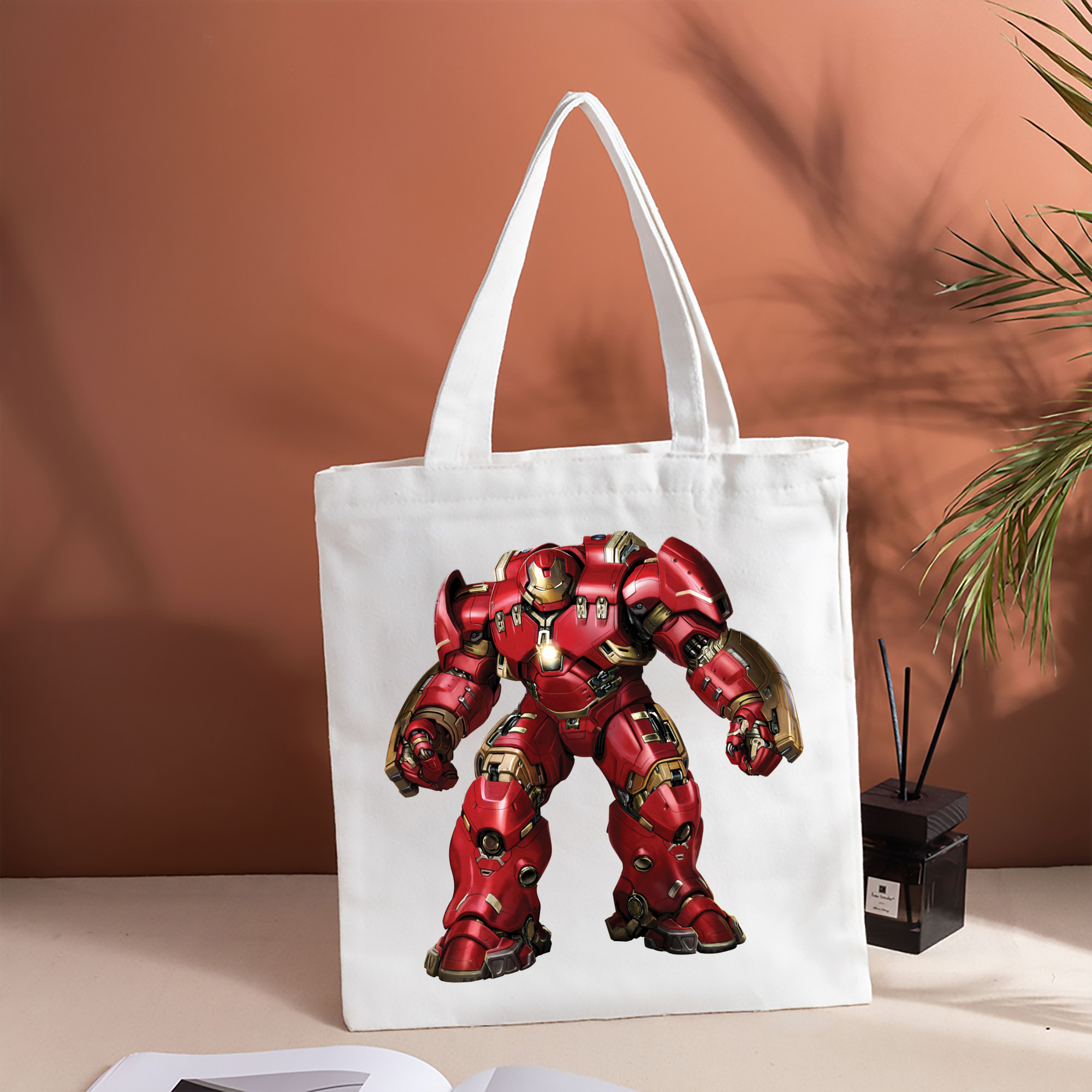 アベンジャーズ The Avengers 縦型キャンバス生地手提げバッグ　トートバッグ