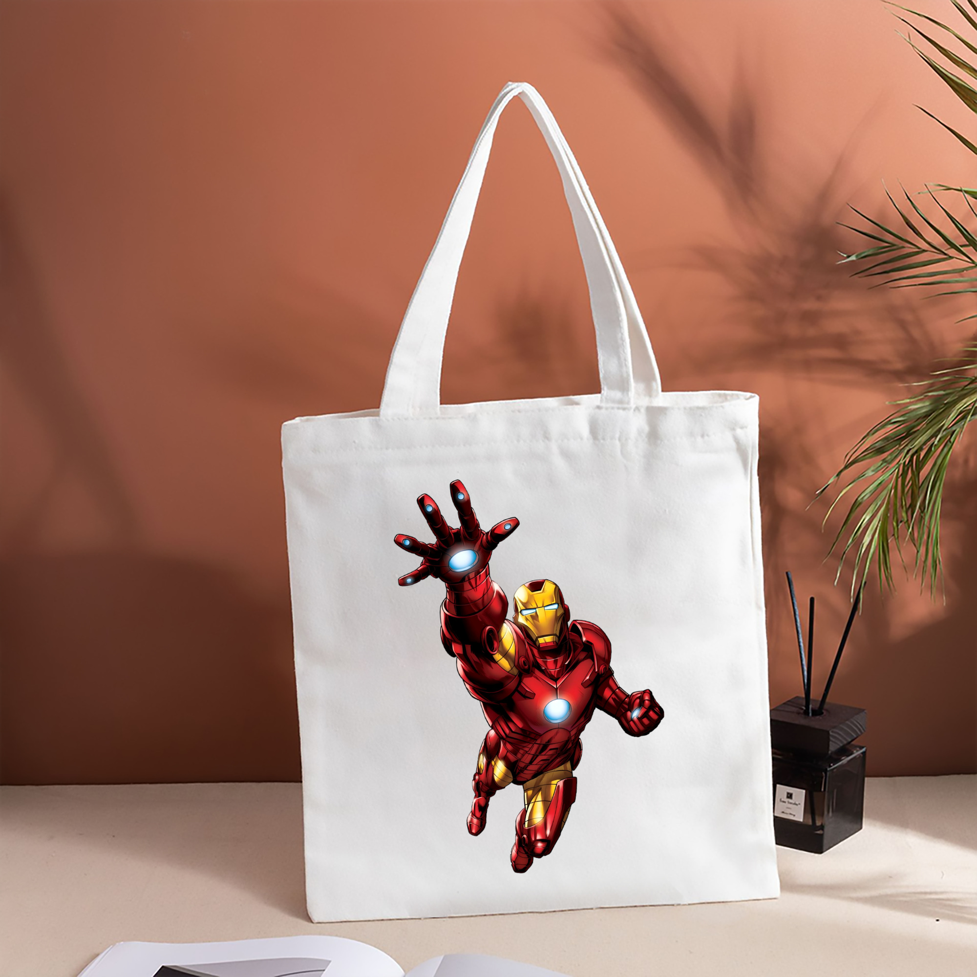 アベンジャーズ The Avengers 縦型キャンバス生地手提げバッグ　トートバッグ