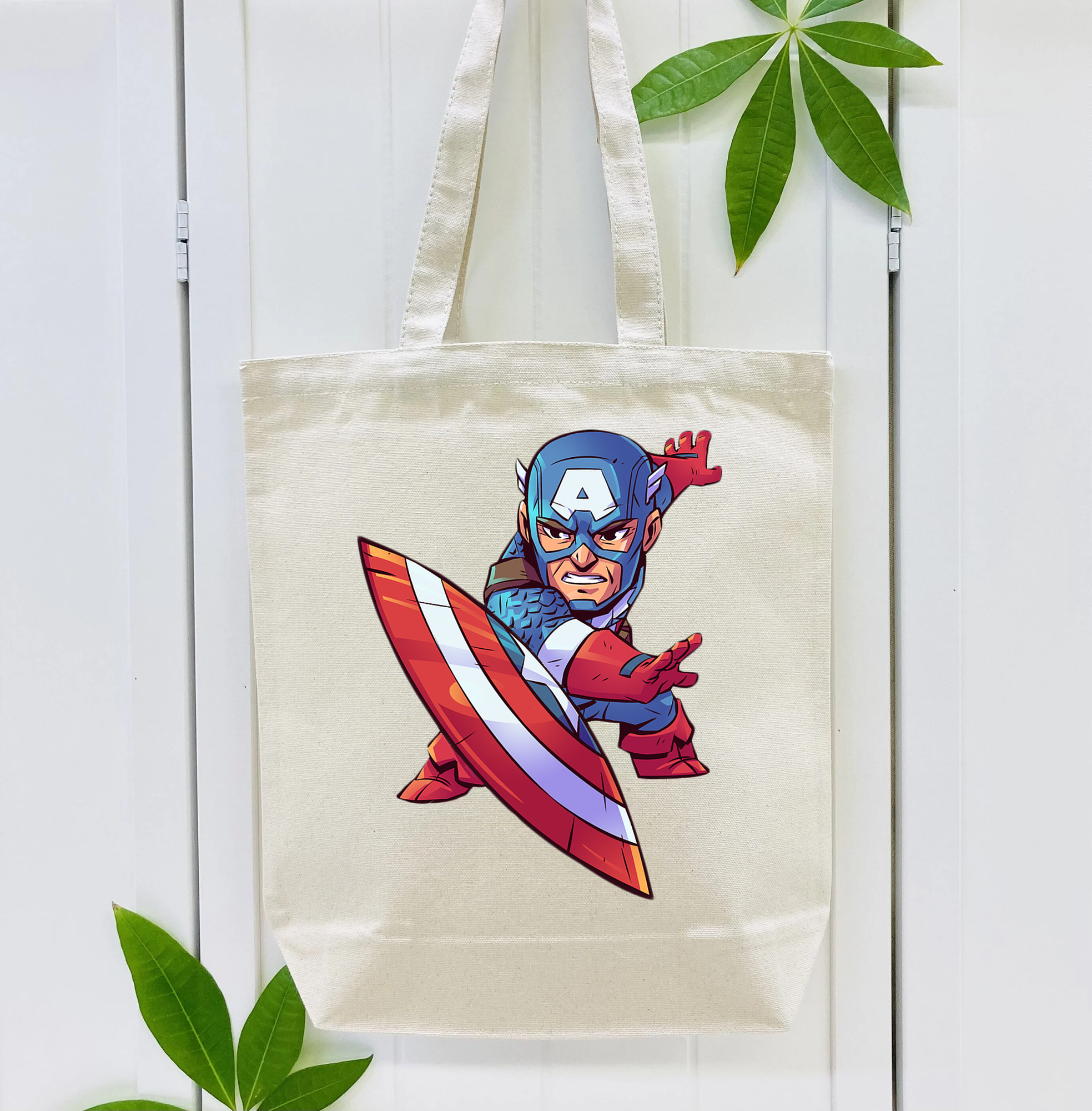 アベンジャーズ The Avengers 縦型キャンバス生地手提げバッグ　トートバッグ