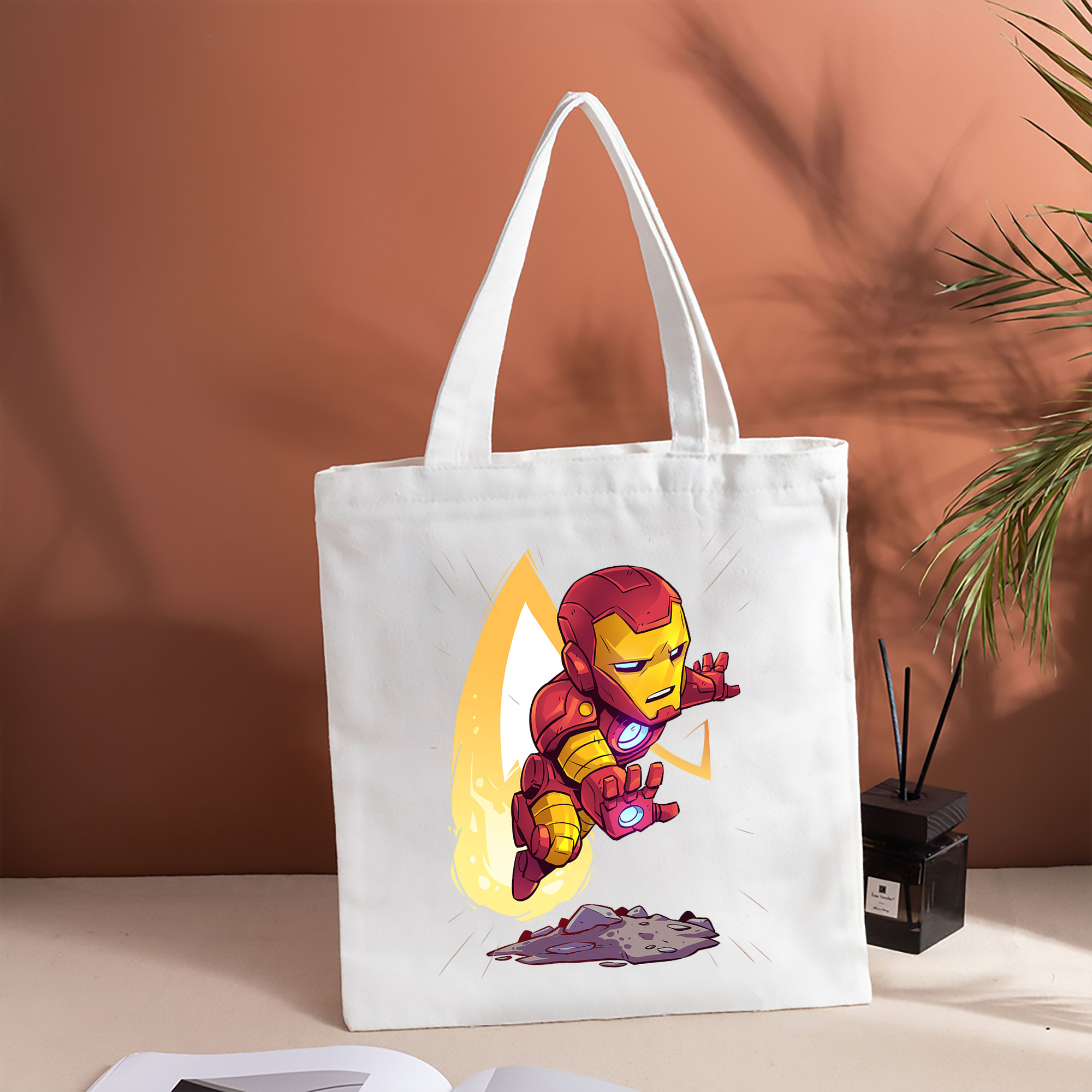 アベンジャーズ The Avengers 縦型キャンバス生地手提げバッグ　トートバッグ