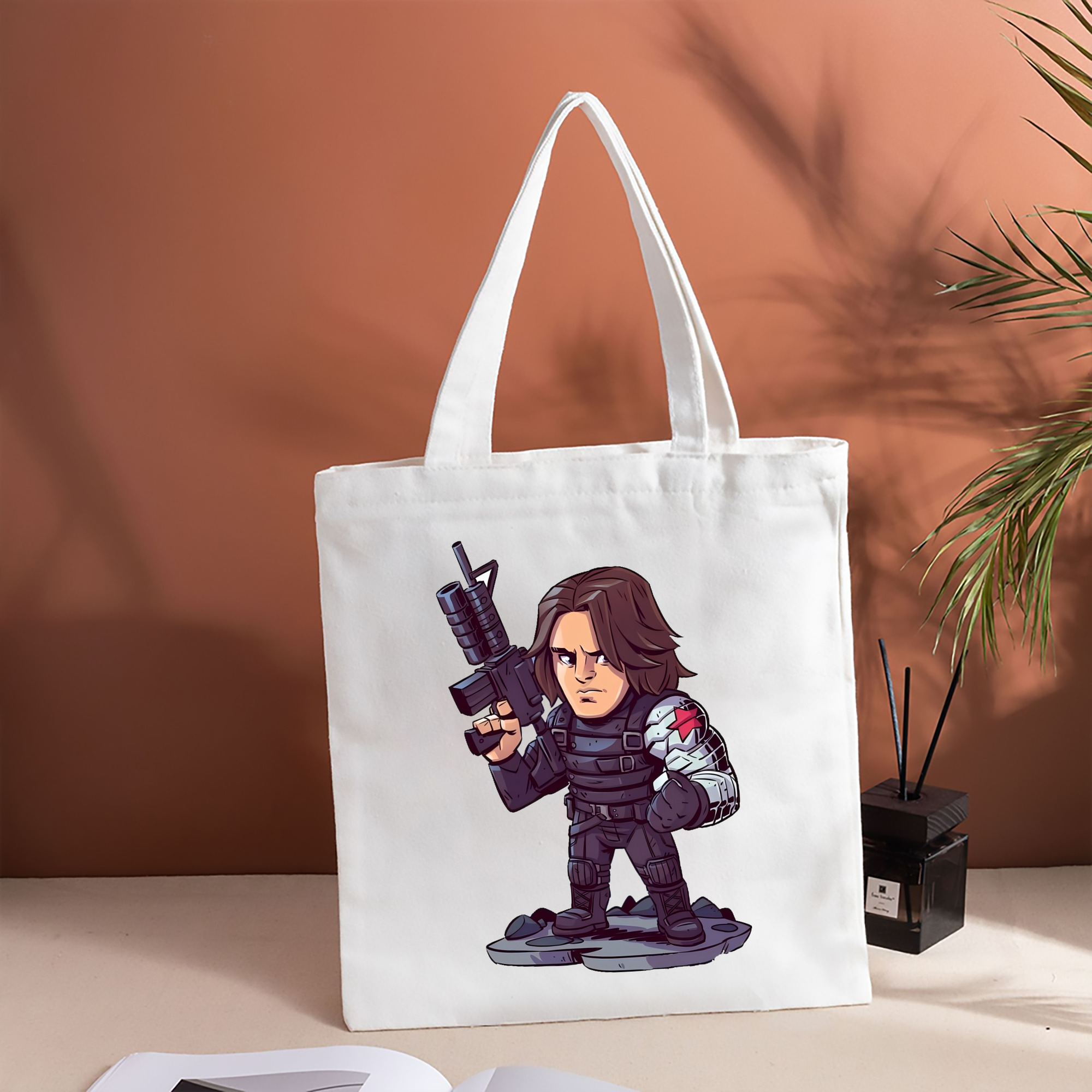 アベンジャーズ The Avengers 縦型キャンバス生地手提げバッグ　トートバッグ