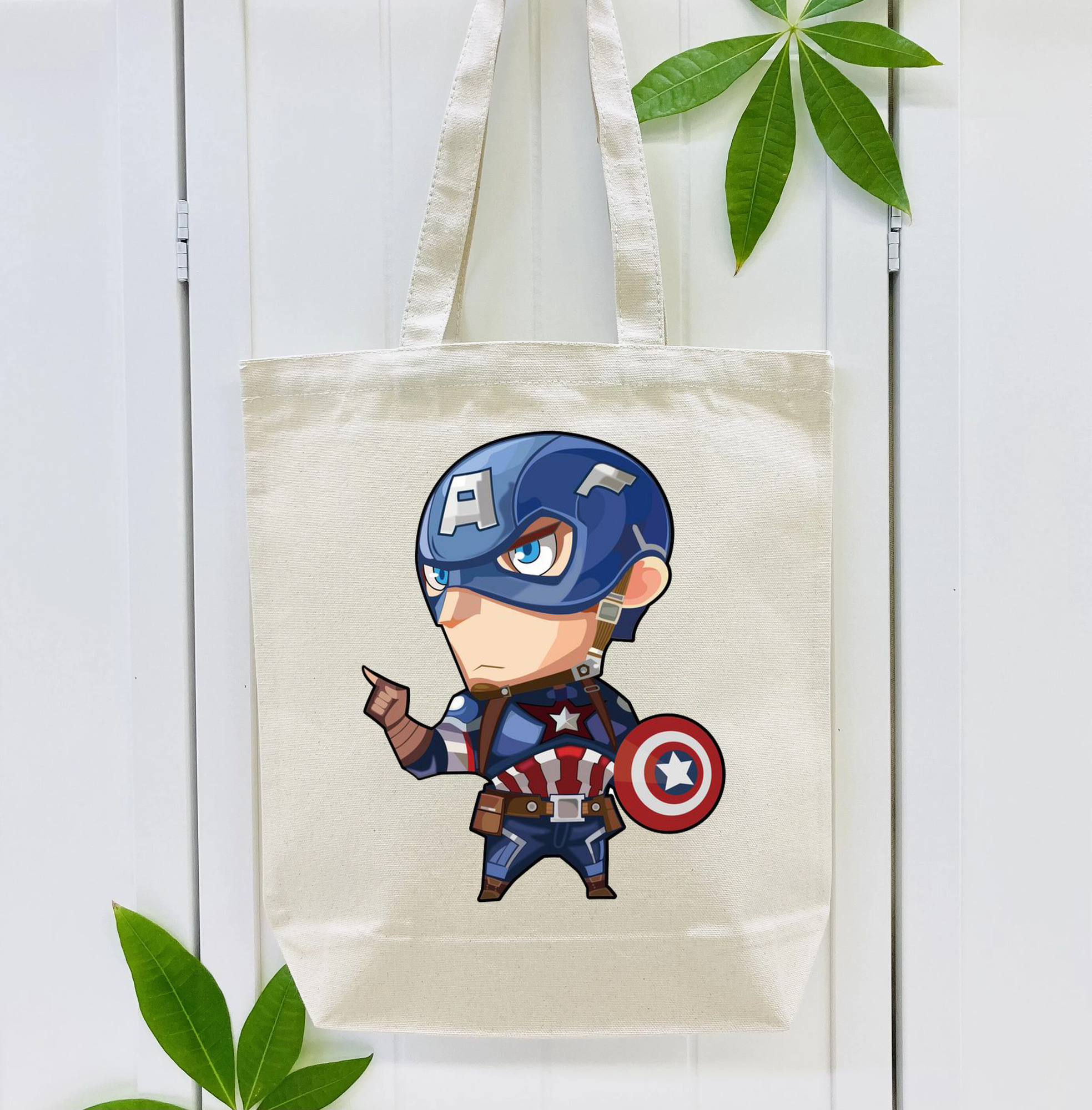 アベンジャーズ The Avengers 縦型キャンバス生地手提げバッグ　トートバッグ