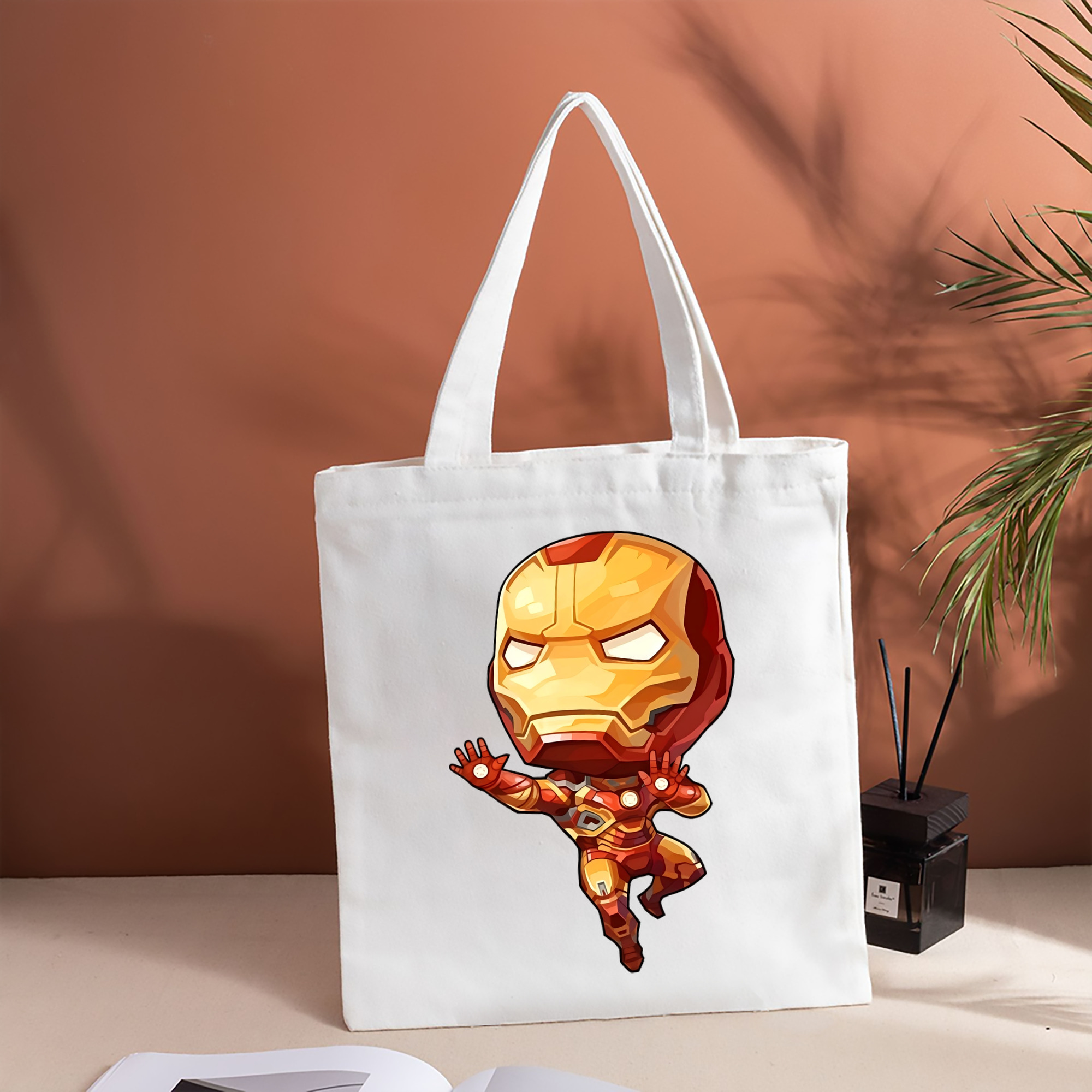 アベンジャーズ The Avengers 縦型キャンバス生地手提げバッグ　トートバッグ