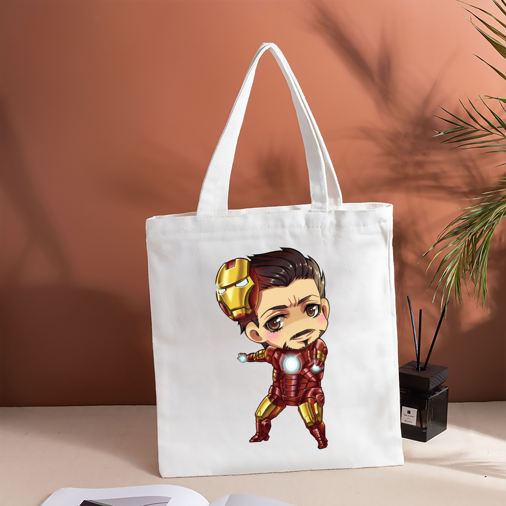 アベンジャーズ The Avengers 縦型キャンバス生地手提げバッグ　トートバッグ