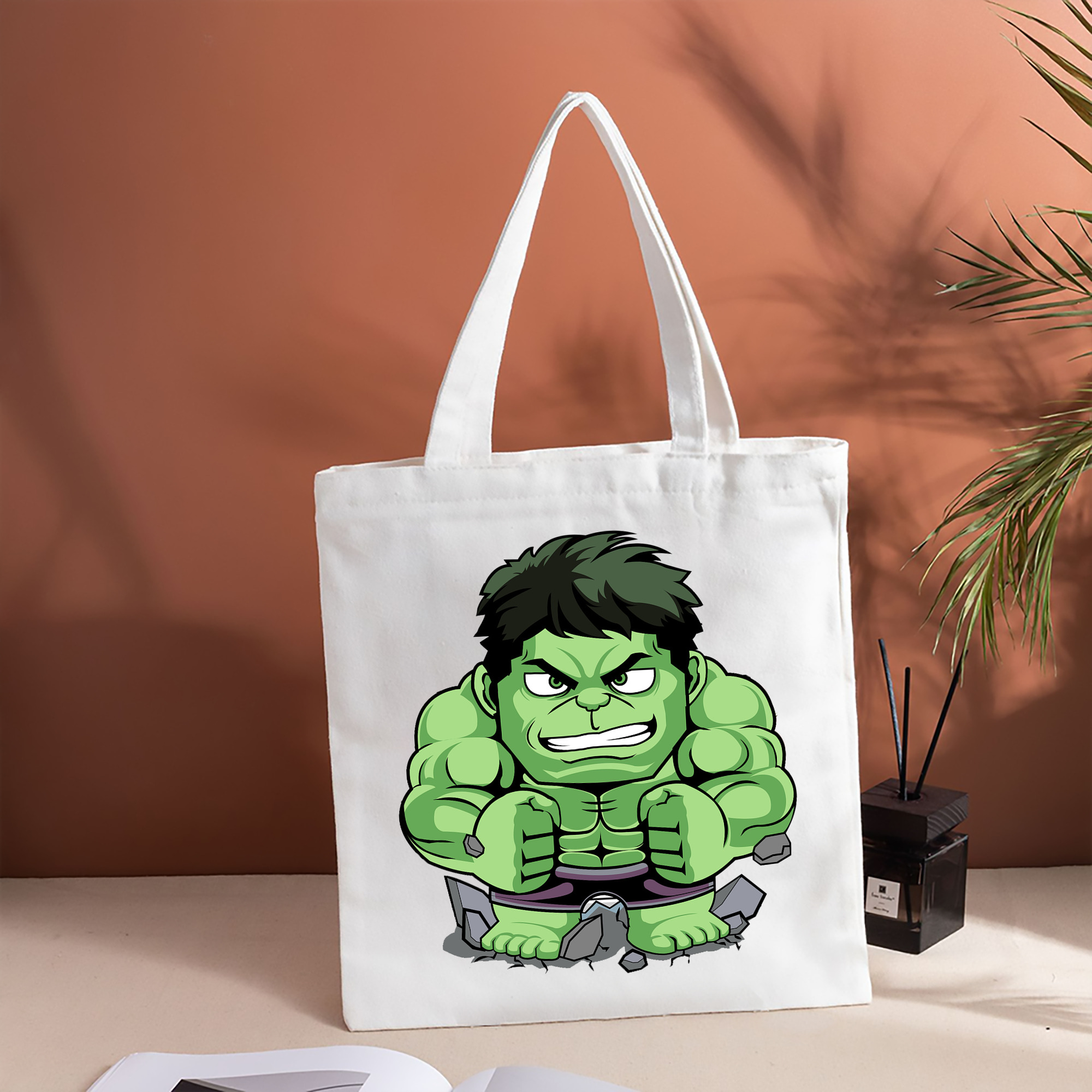 アベンジャーズ The Avengers 縦型キャンバス生地手提げバッグ　トートバッグ