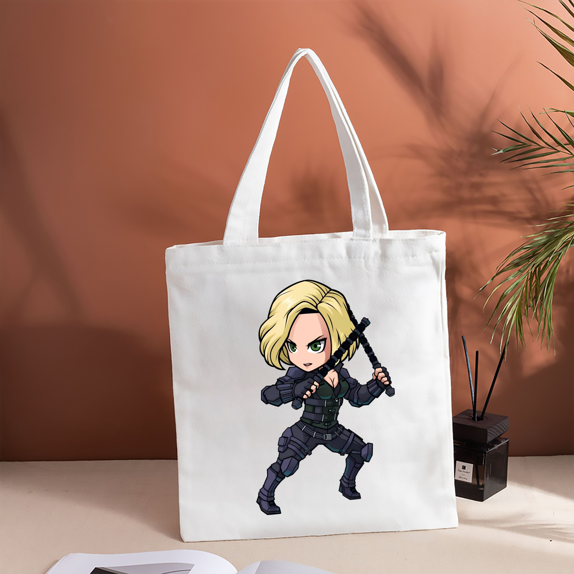 アベンジャーズ The Avengers 縦型キャンバス生地手提げバッグ　トートバッグ