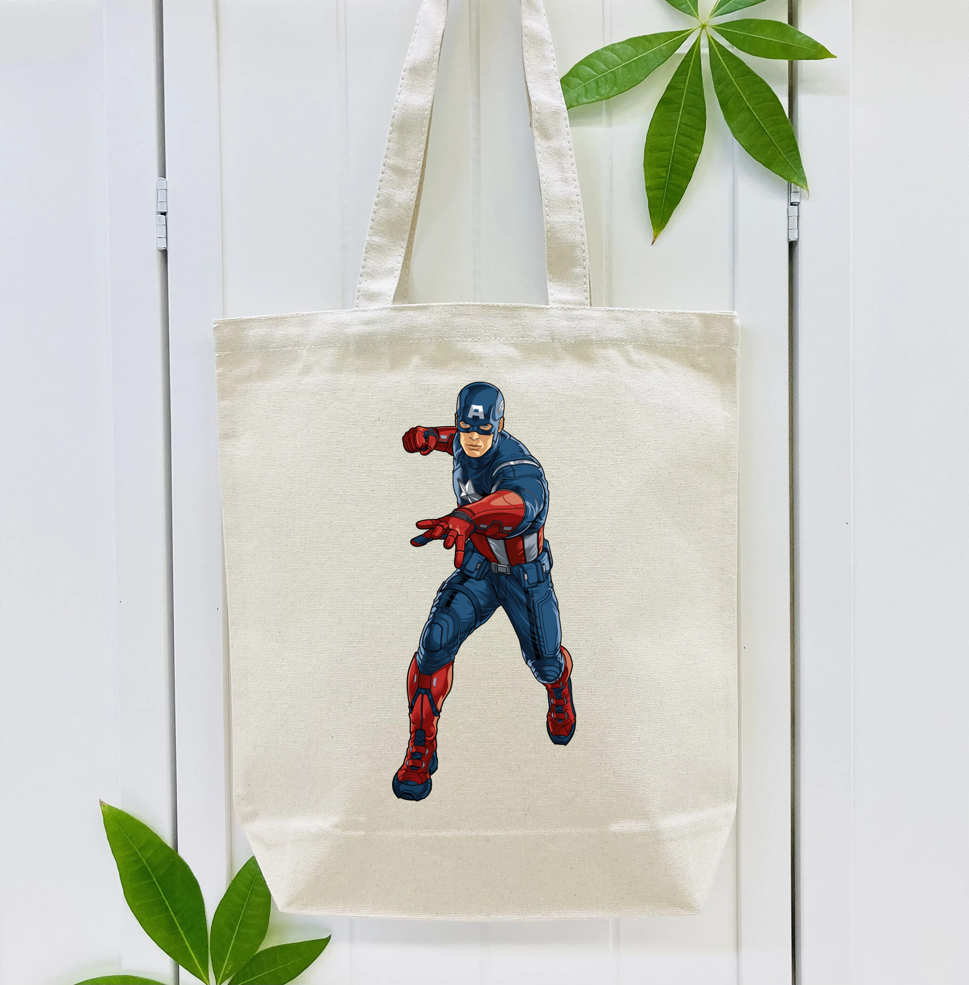 アベンジャーズ The Avengers 縦型キャンバス生地手提げバッグ　トートバッグ