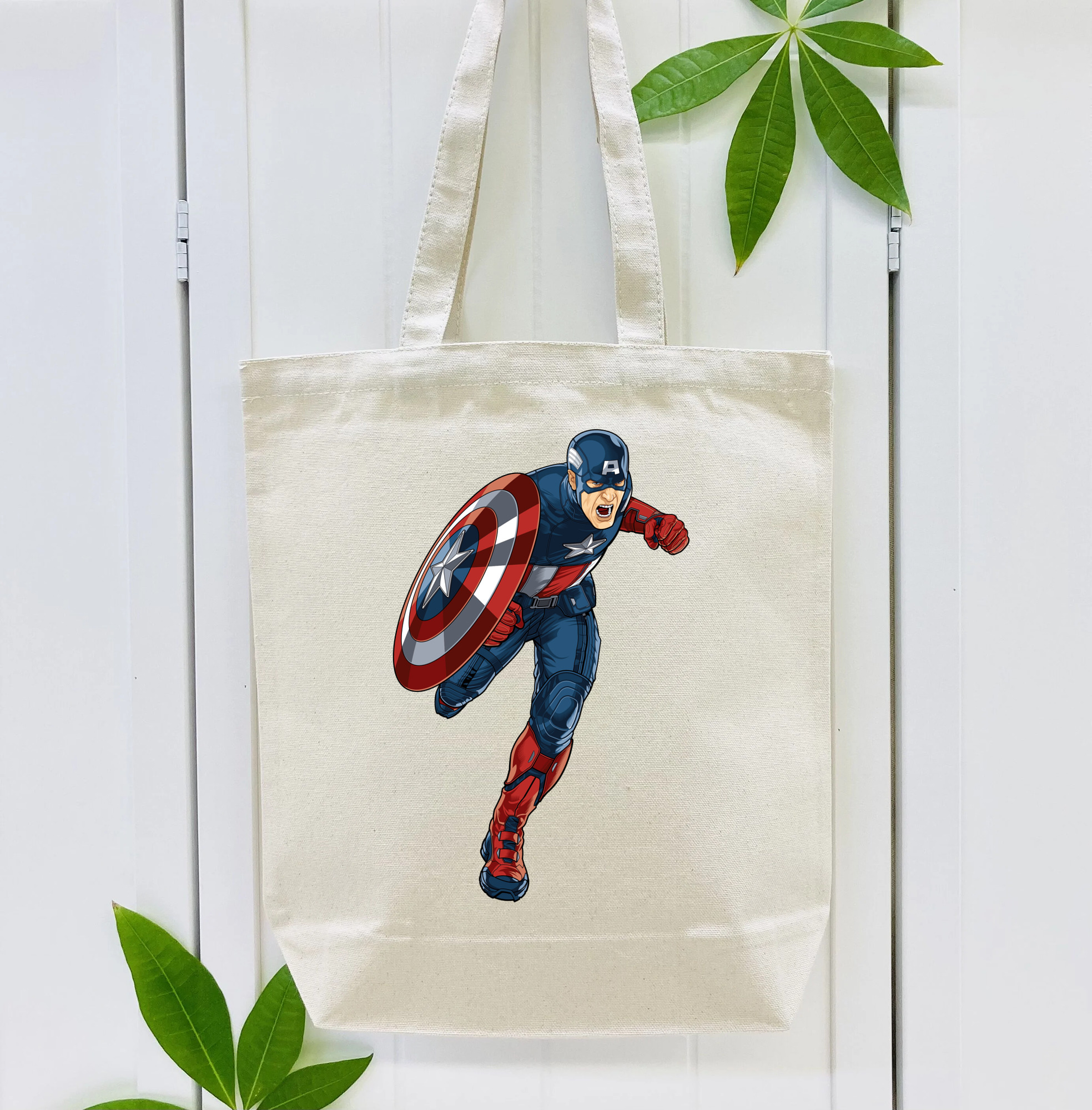アベンジャーズ The Avengers 縦型キャンバス生地手提げバッグ　トートバッグ