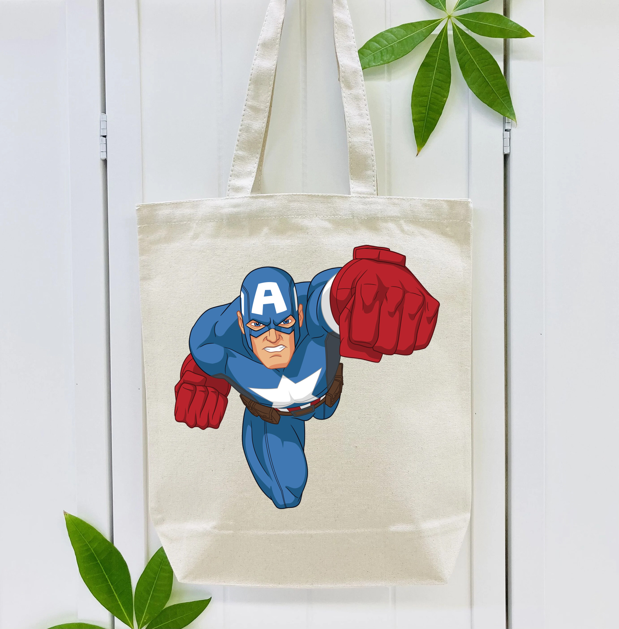 アベンジャーズ The Avengers 縦型キャンバス生地手提げバッグ　トートバッグ