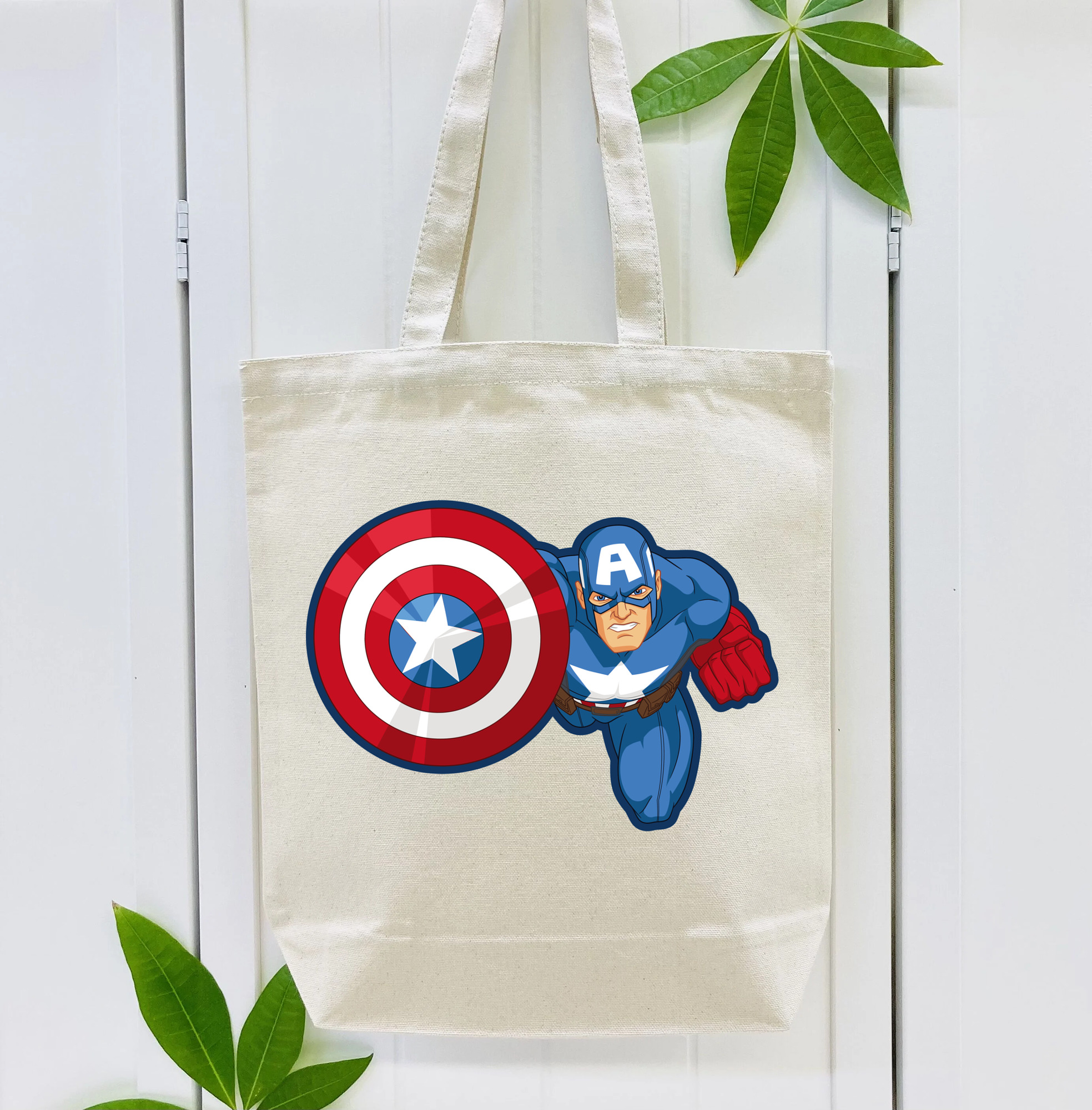 アベンジャーズ The Avengers 縦型キャンバス生地手提げバッグ　トートバッグ