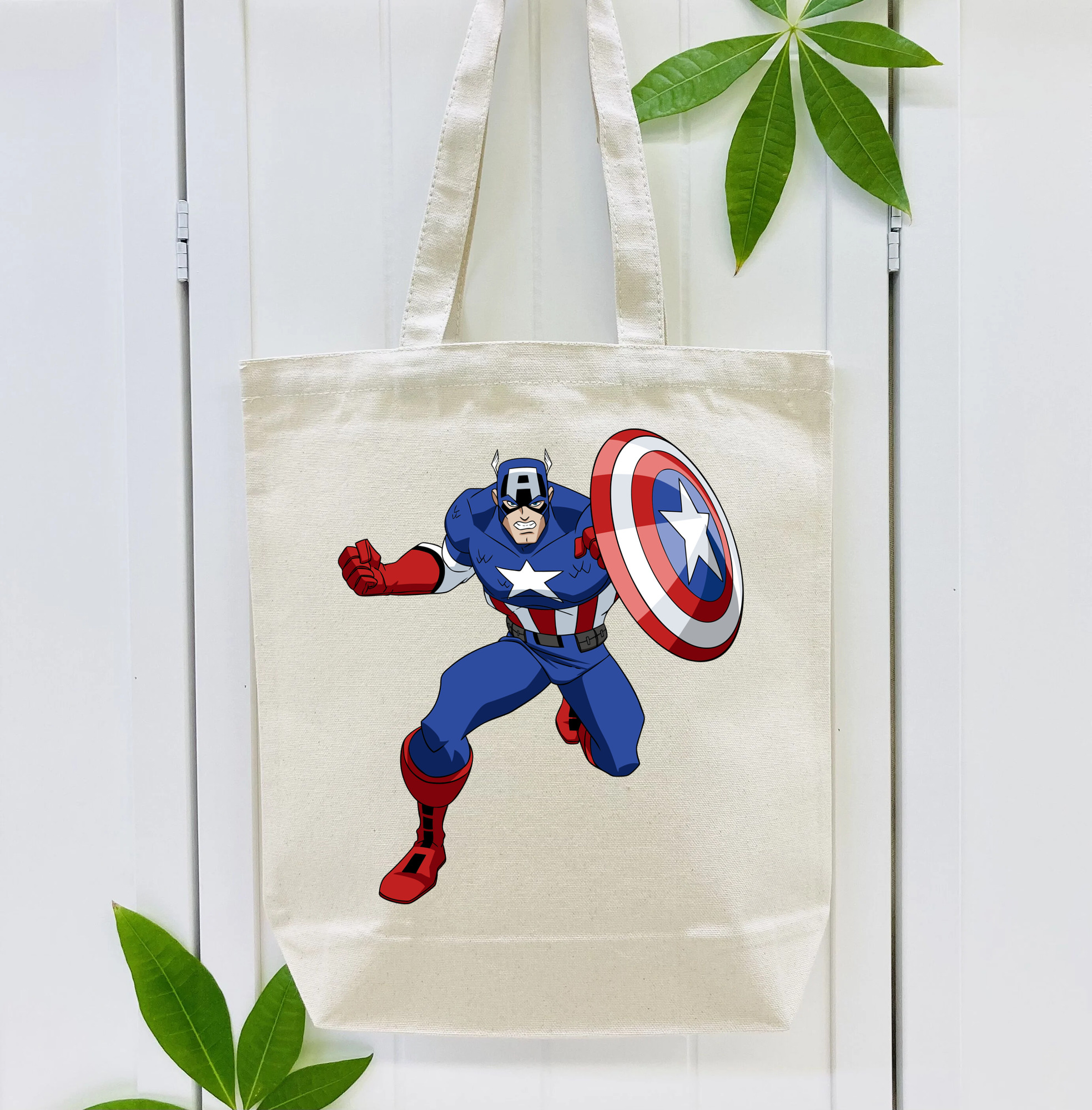 アベンジャーズ The Avengers 縦型キャンバス生地手提げバッグ　トートバッグ