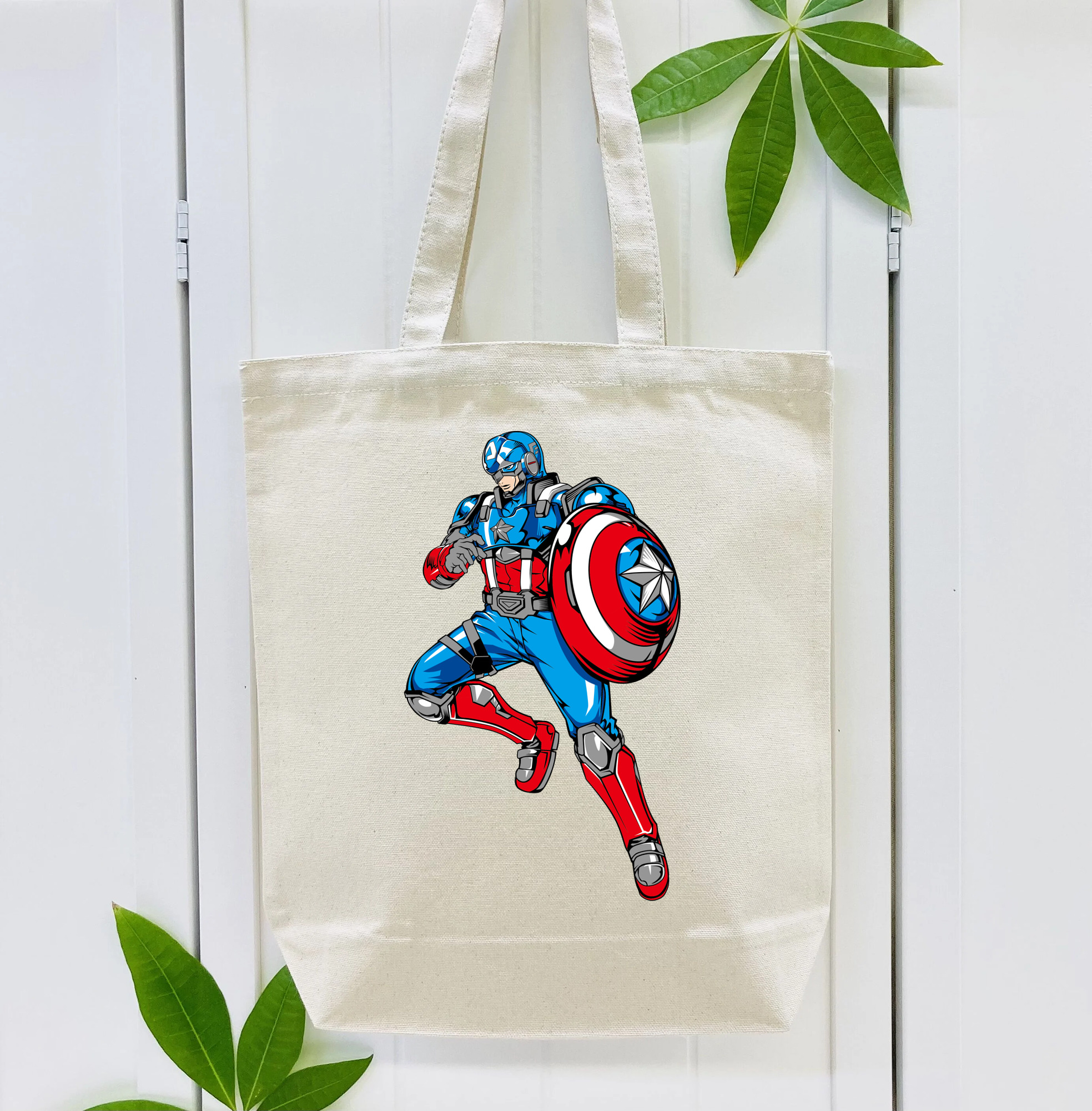 アベンジャーズ The Avengers 縦型キャンバス生地手提げバッグ　トートバッグ