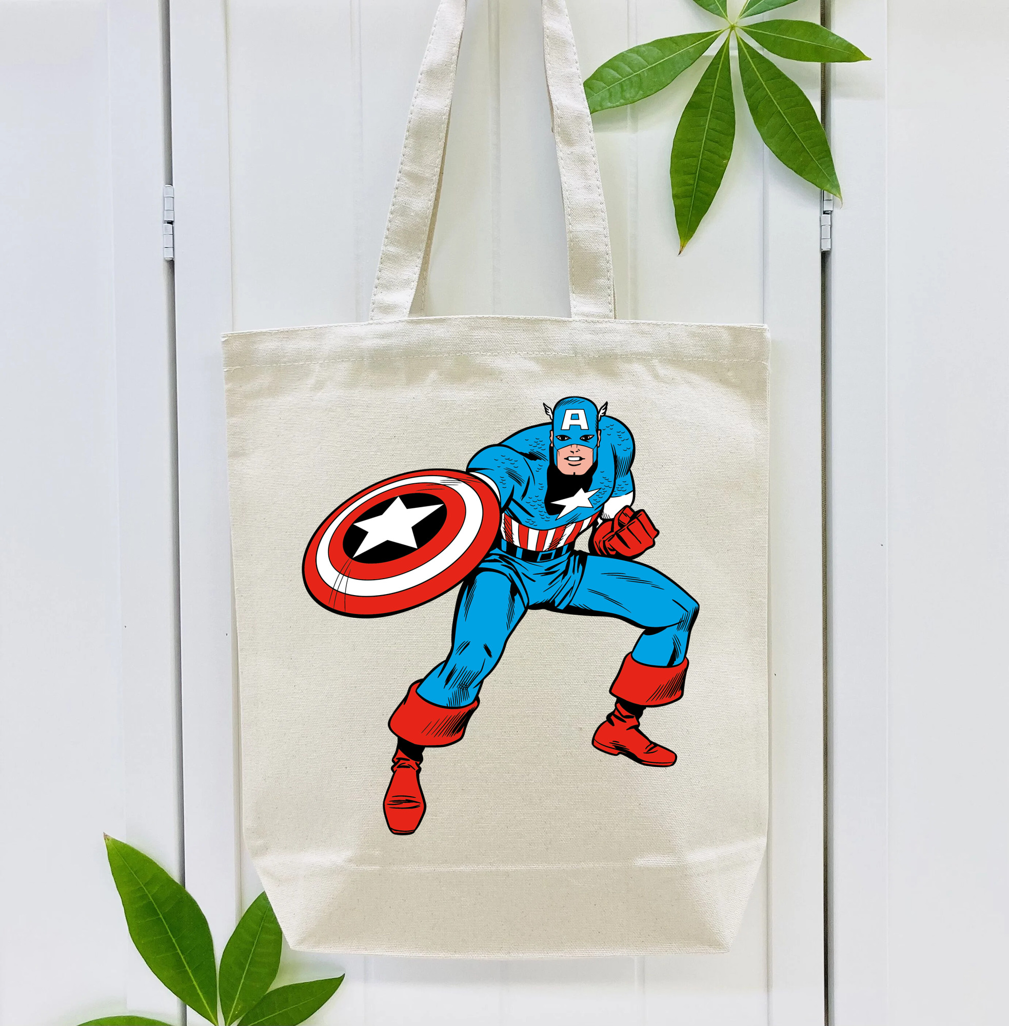 アベンジャーズ The Avengers 縦型キャンバス生地手提げバッグ　トートバッグ