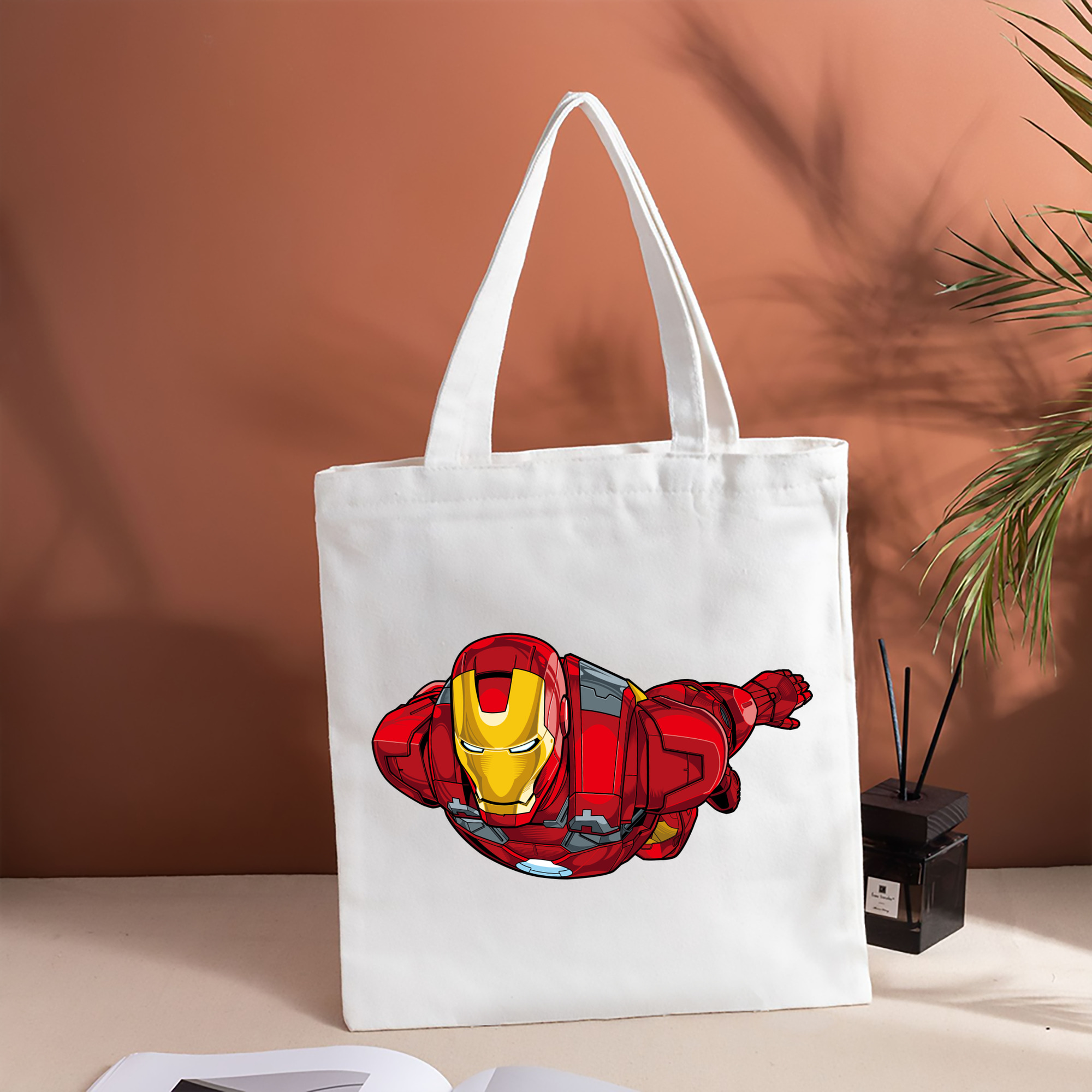 アベンジャーズ The Avengers 縦型キャンバス生地手提げバッグ　トートバッグ