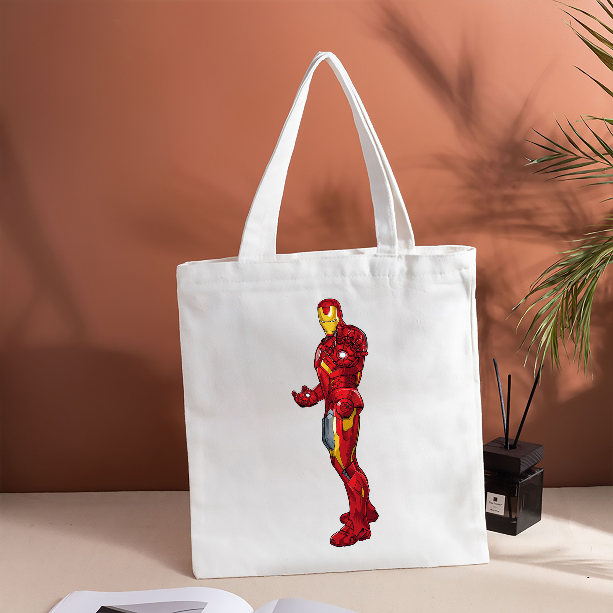 アベンジャーズ The Avengers 縦型キャンバス生地手提げバッグ　トートバッグ