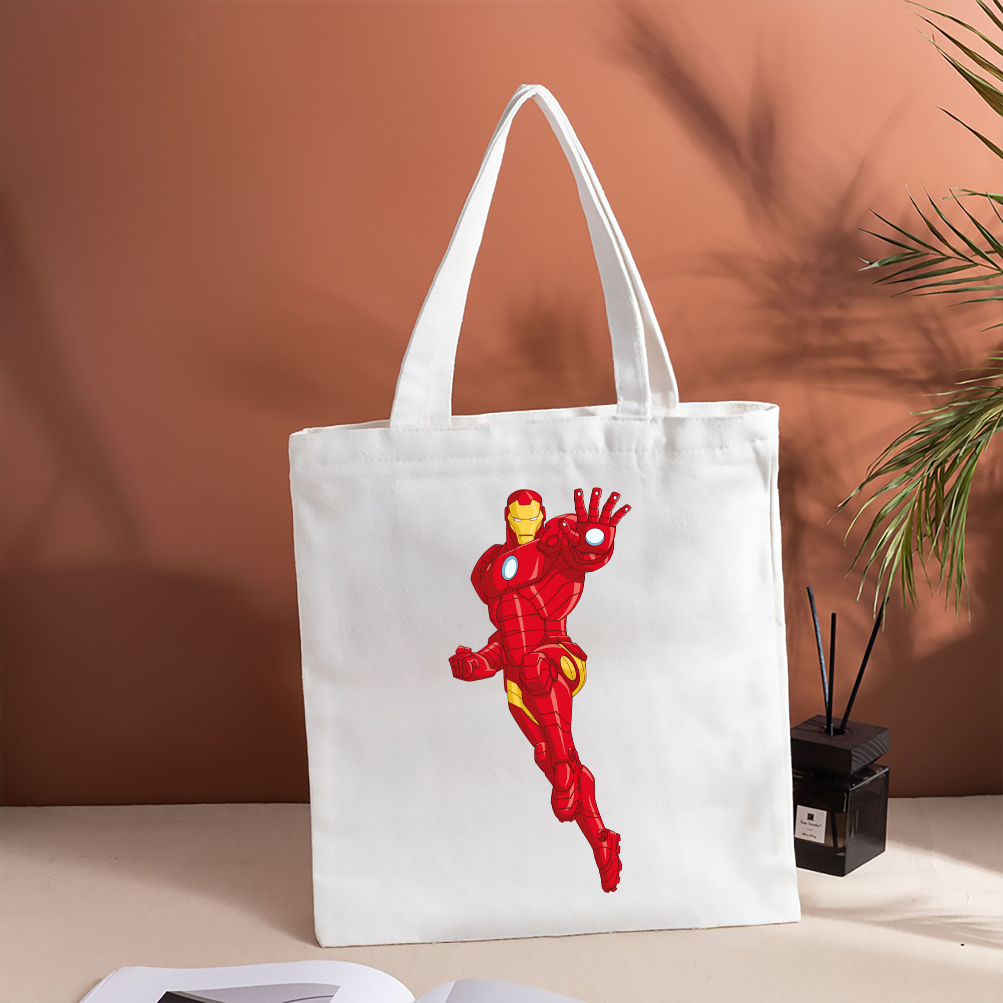 アベンジャーズ The Avengers 縦型キャンバス生地手提げバッグ　トートバッグ