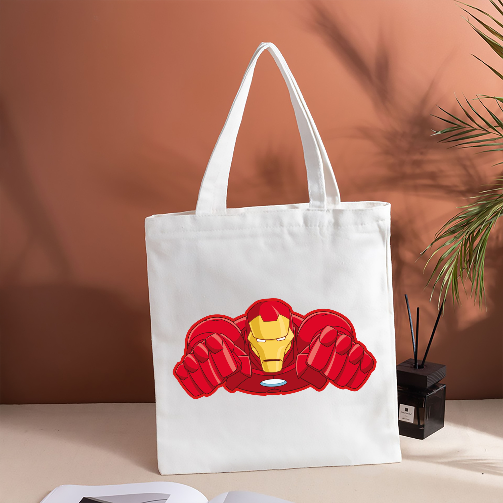 アベンジャーズ The Avengers 縦型キャンバス生地手提げバッグ　トートバッグ