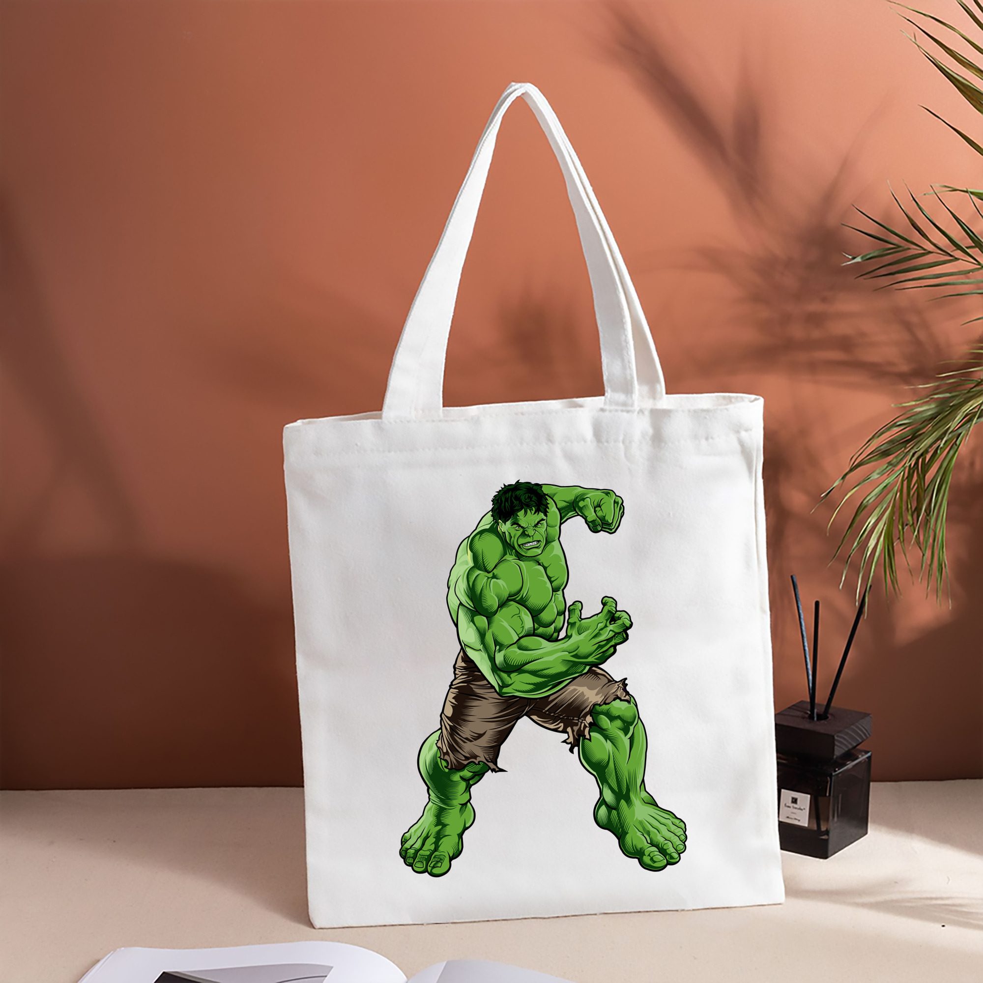 アベンジャーズ The Avengers 縦型キャンバス生地手提げバッグ　トートバッグ