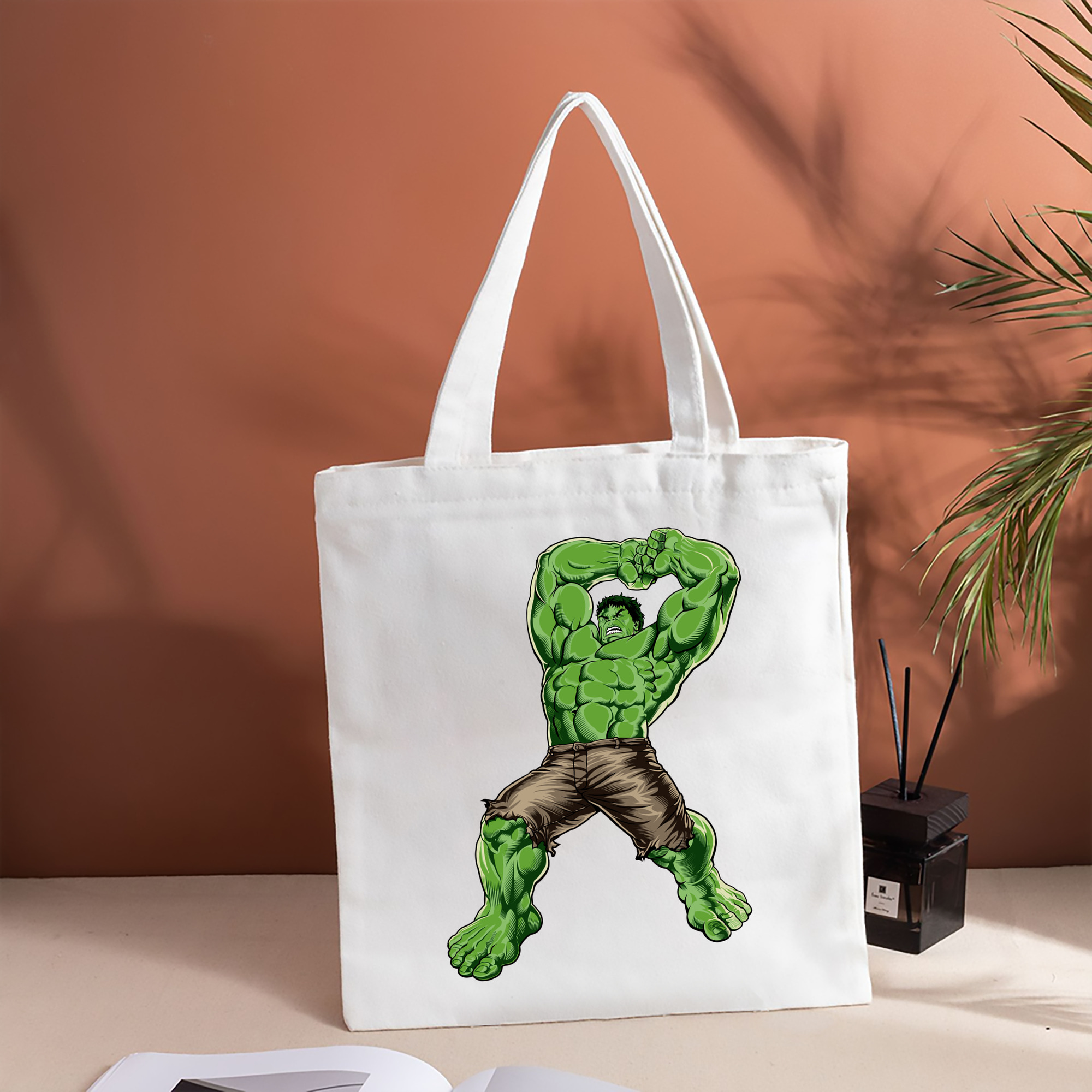 アベンジャーズ The Avengers 縦型キャンバス生地手提げバッグ　トートバッグ