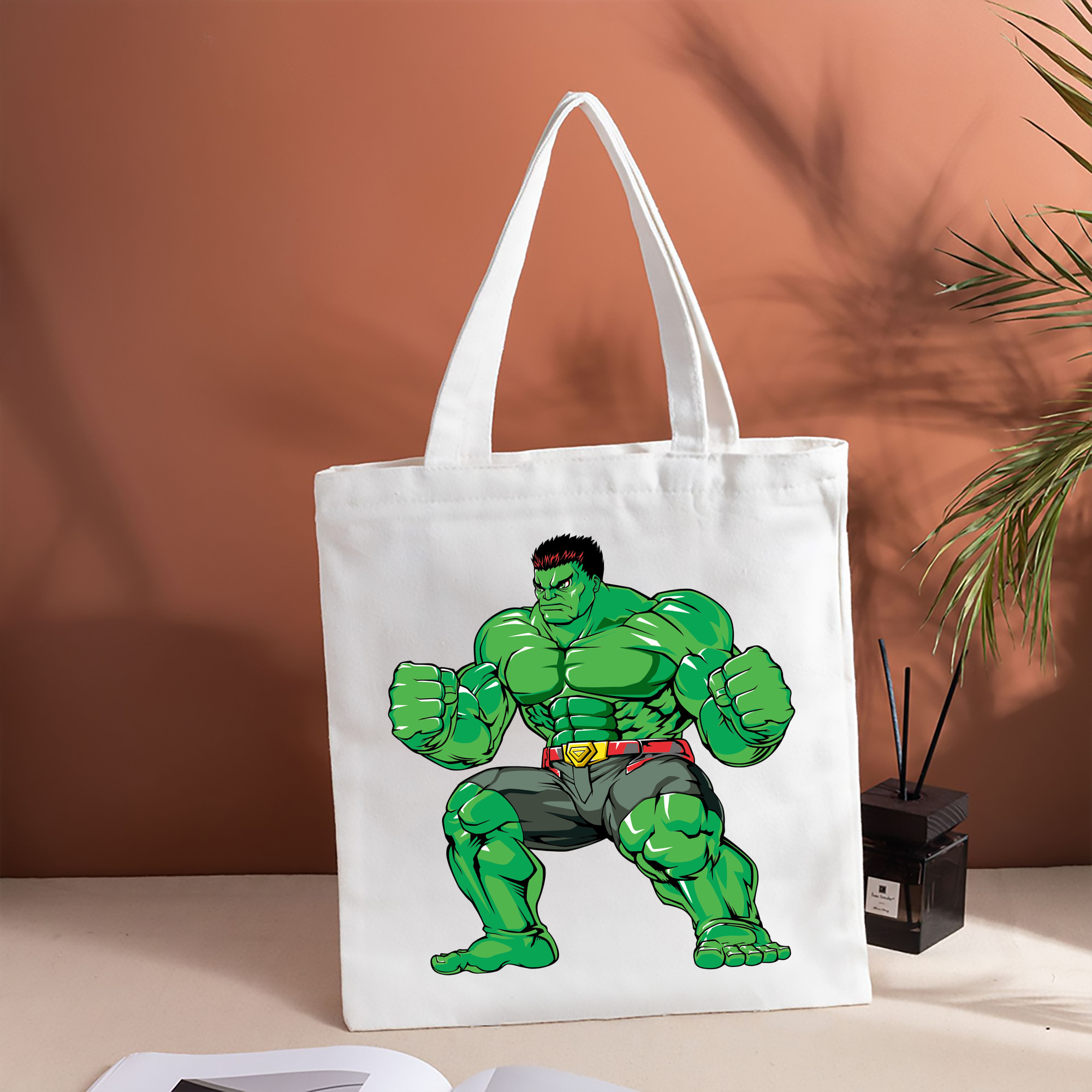 アベンジャーズ The Avengers 縦型キャンバス生地手提げバッグ　トートバッグ