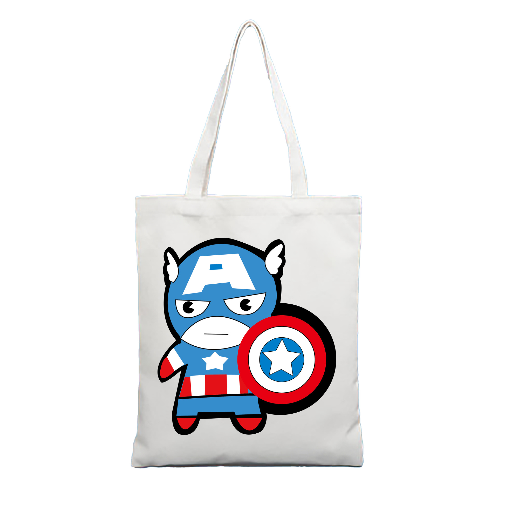 （画像用） アベンジャーズ The Avengers 縦型キャンバス生地手提げバッグ　トートバッグ
