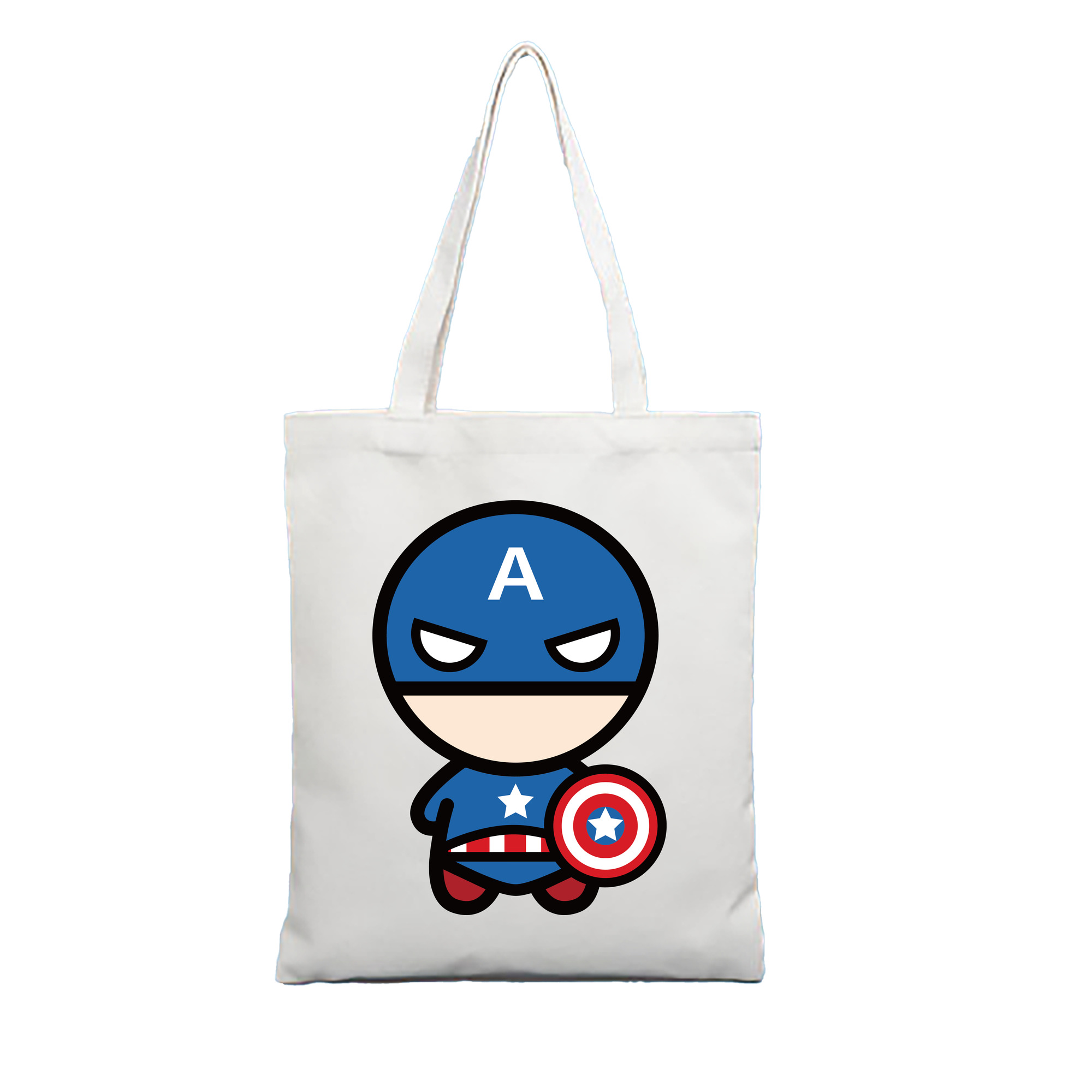 （画像用） アベンジャーズ The Avengers 縦型キャンバス生地手提げバッグ　トートバッグ