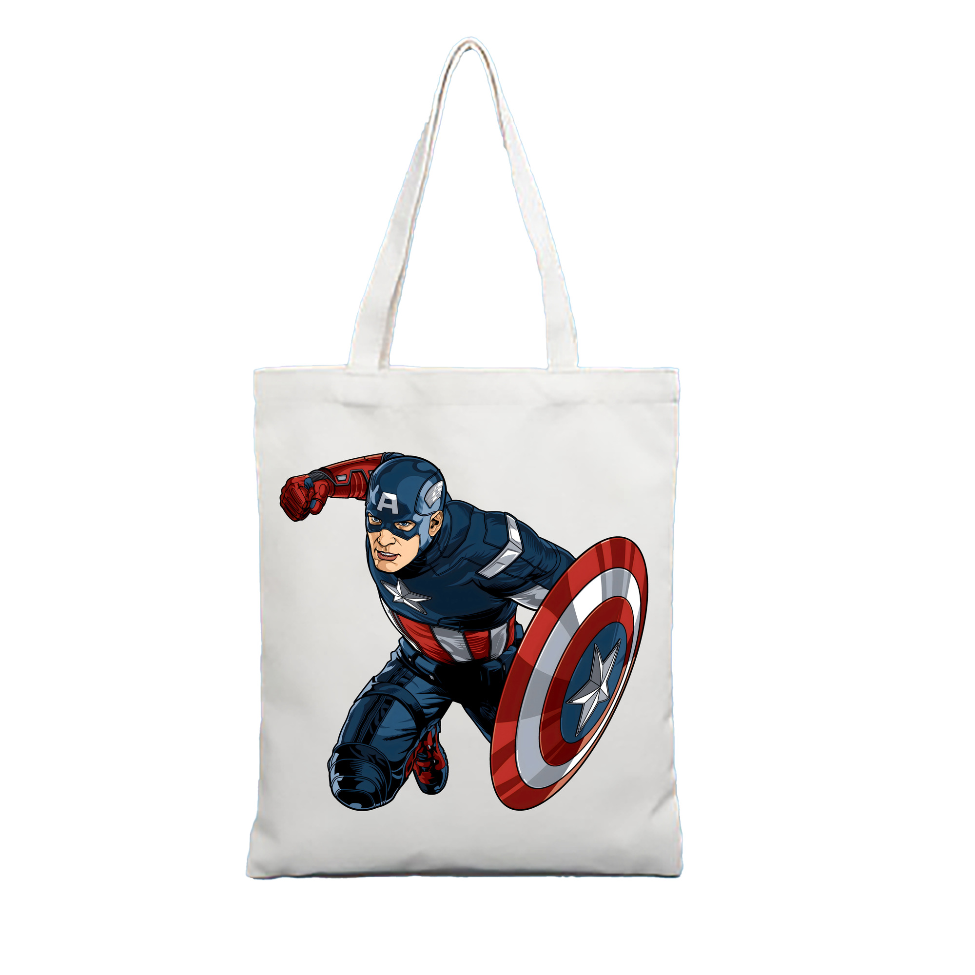 （画像用） アベンジャーズ The Avengers 縦型キャンバス生地手提げバッグ　トートバッグ