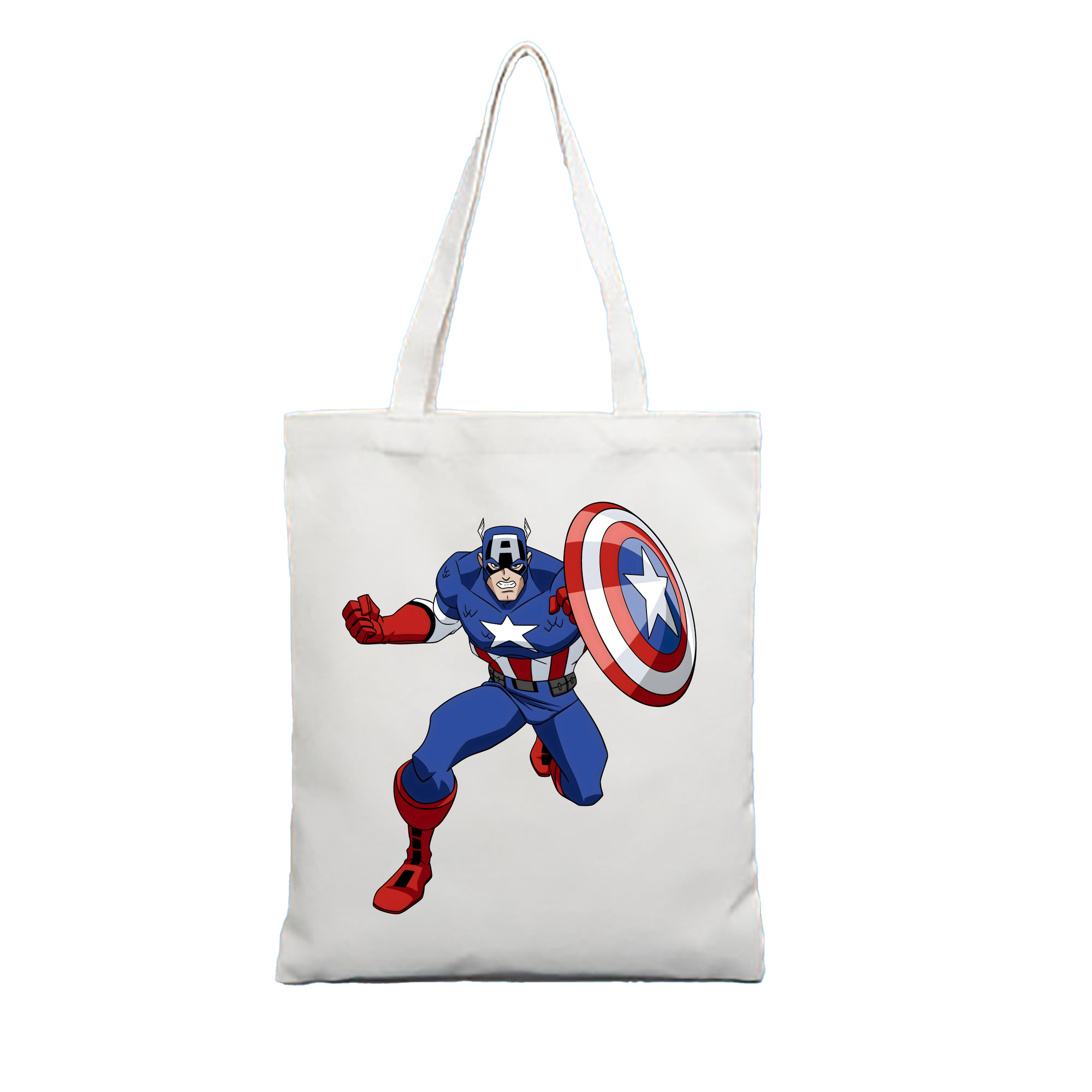 （画像用） アベンジャーズ The Avengers 縦型キャンバス生地手提げバッグ　トートバッグ