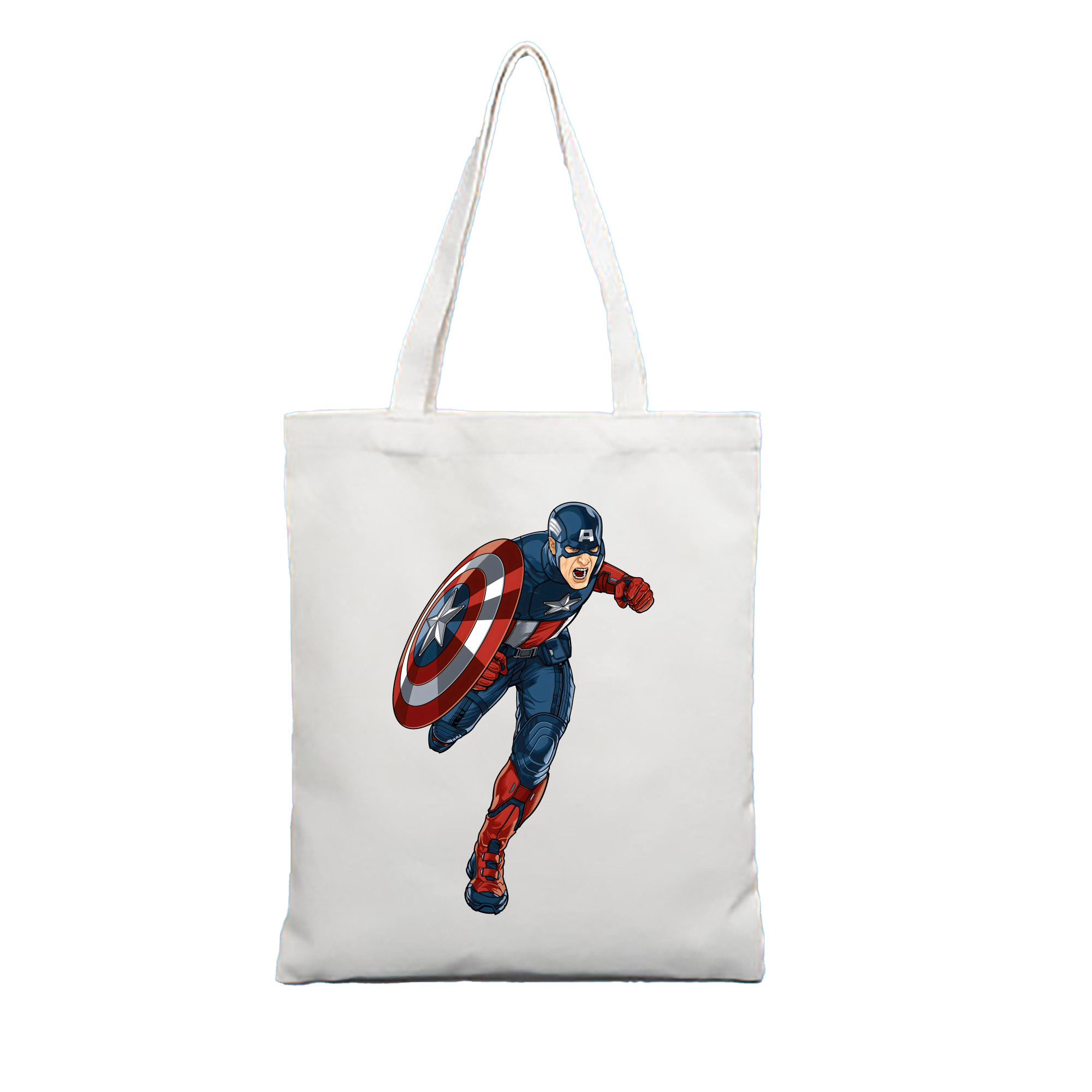 （画像用） アベンジャーズ The Avengers 縦型キャンバス生地手提げバッグ　トートバッグ
