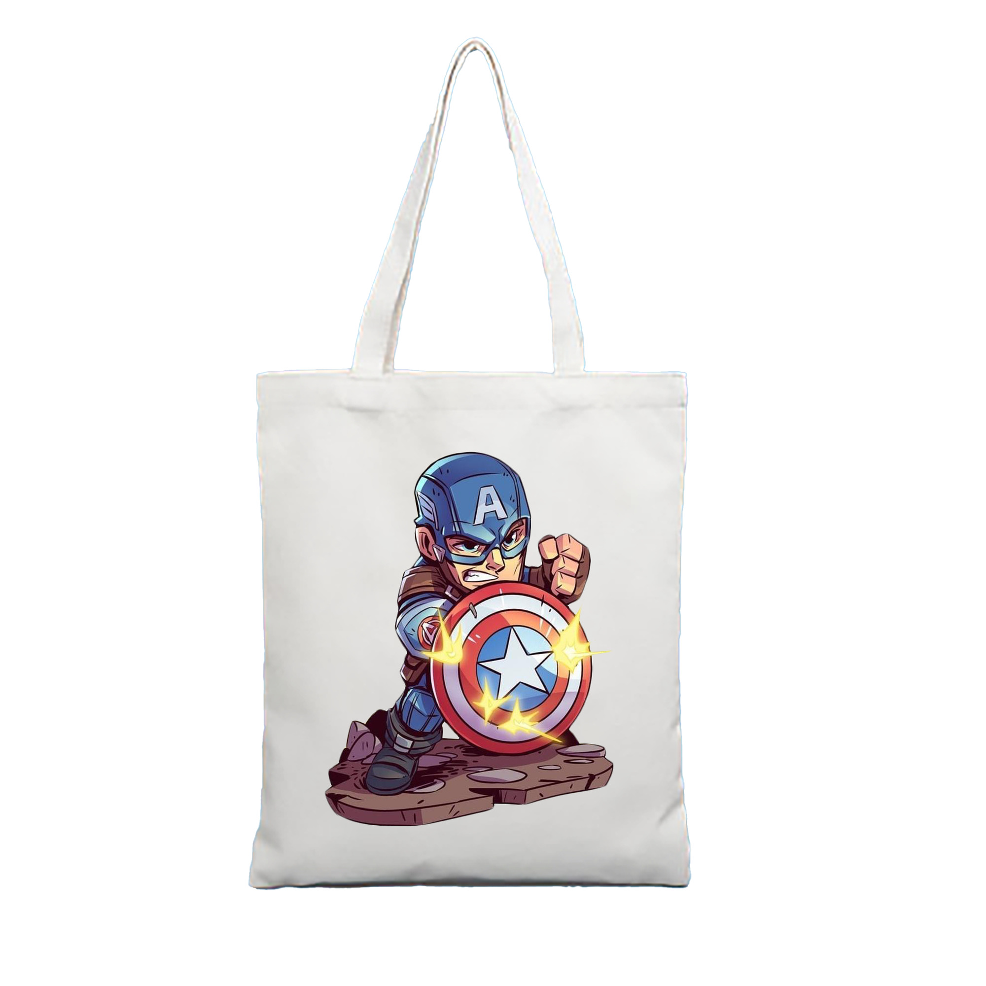 （画像用） アベンジャーズ The Avengers 縦型キャンバス生地手提げバッグ　トートバッグ
