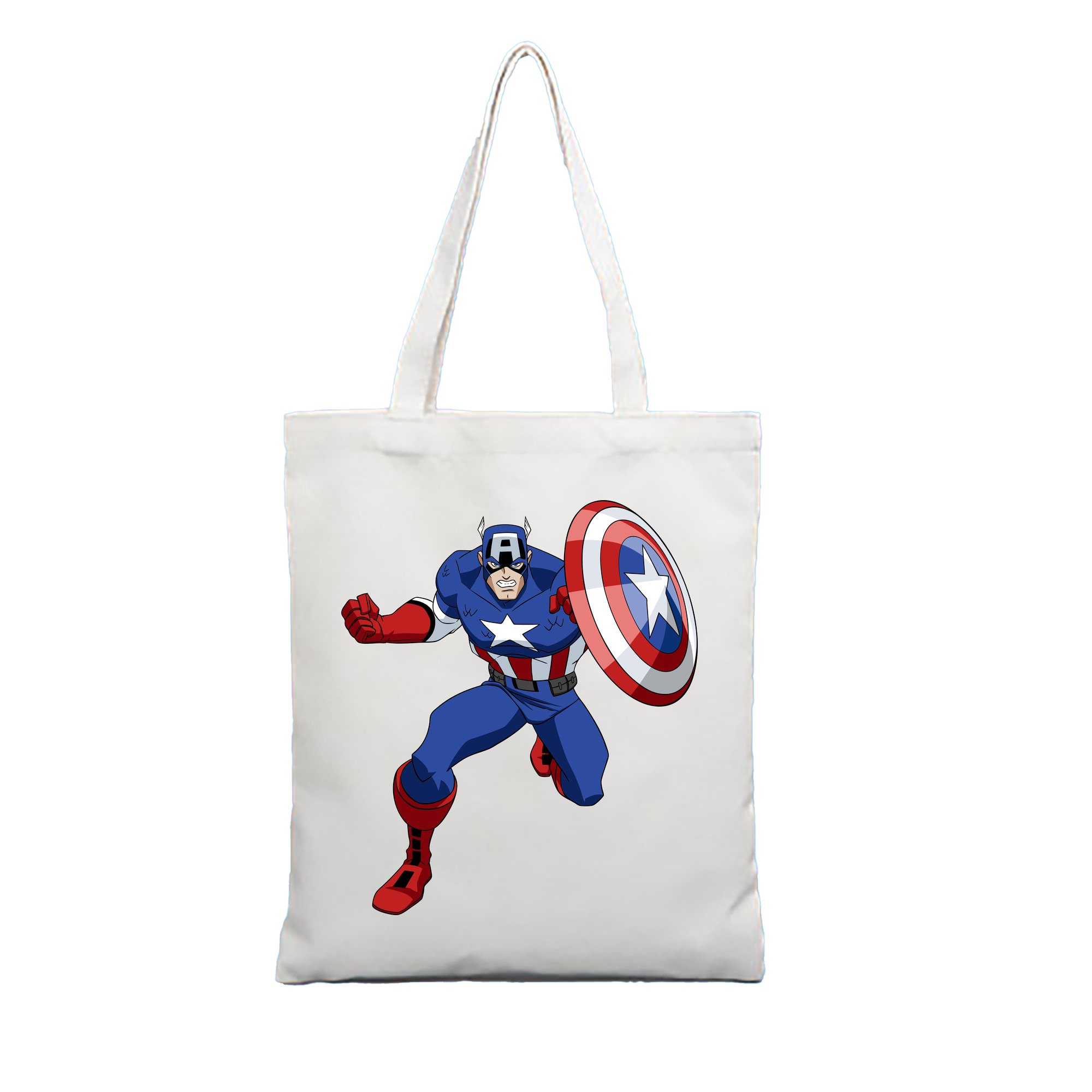 （画像用） アベンジャーズ The Avengers 縦型キャンバス生地手提げバッグ　トートバッグ