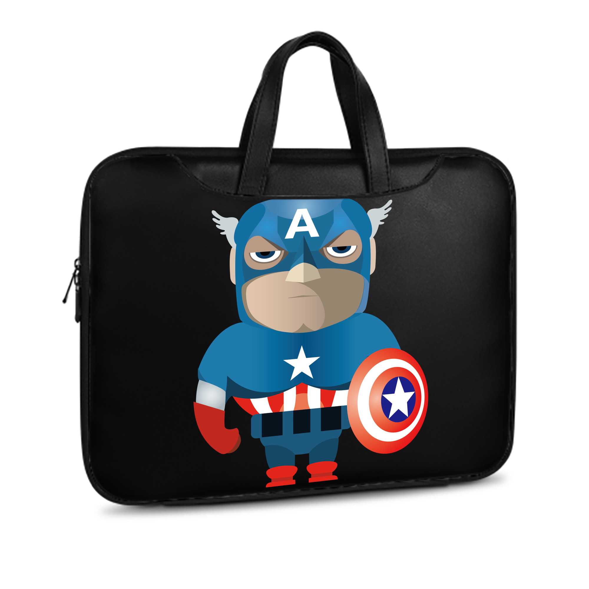 （画像用） アベンジャーズ The Avengers レザーラップトップバッグ　ノートパソコンケース