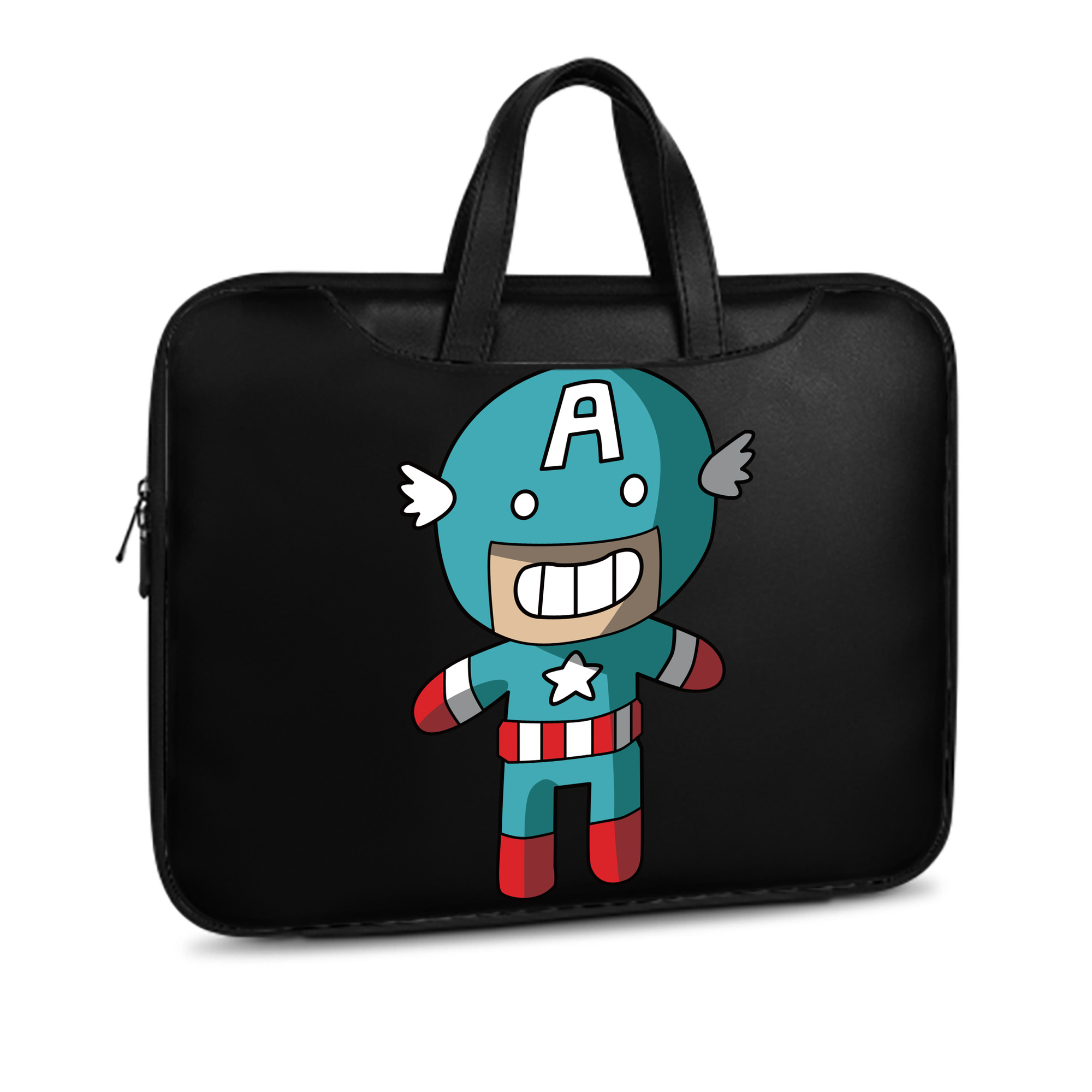 （画像用） アベンジャーズ The Avengers レザーラップトップバッグ　ノートパソコンケース