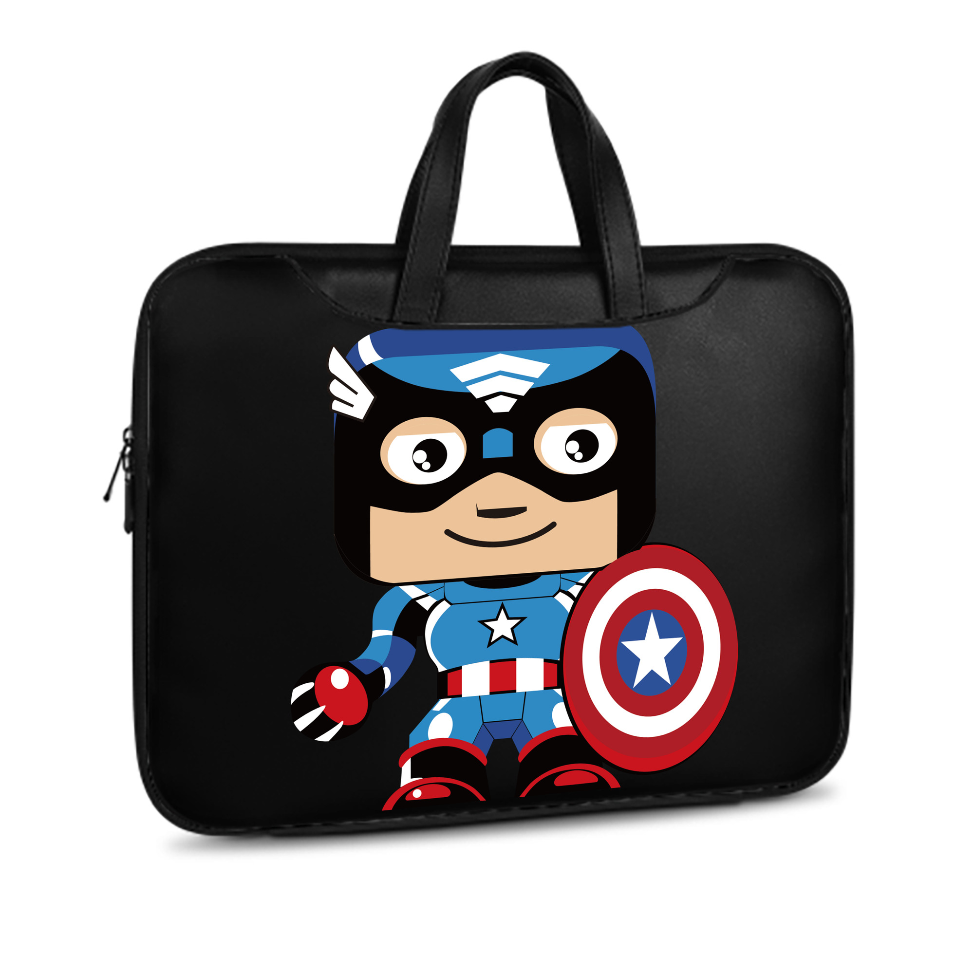 （画像用） アベンジャーズ The Avengers レザーラップトップバッグ　ノートパソコンケース