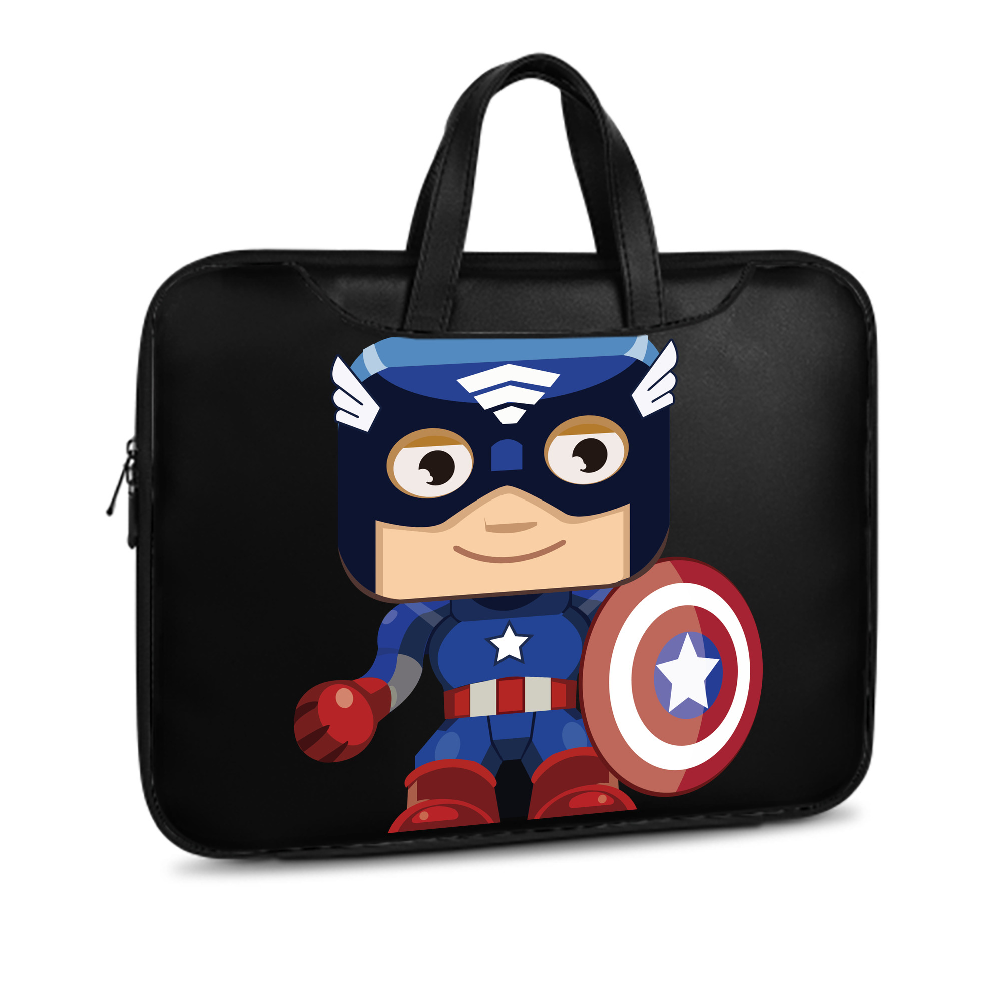 （画像用） アベンジャーズ The Avengers レザーラップトップバッグ　ノートパソコンケース